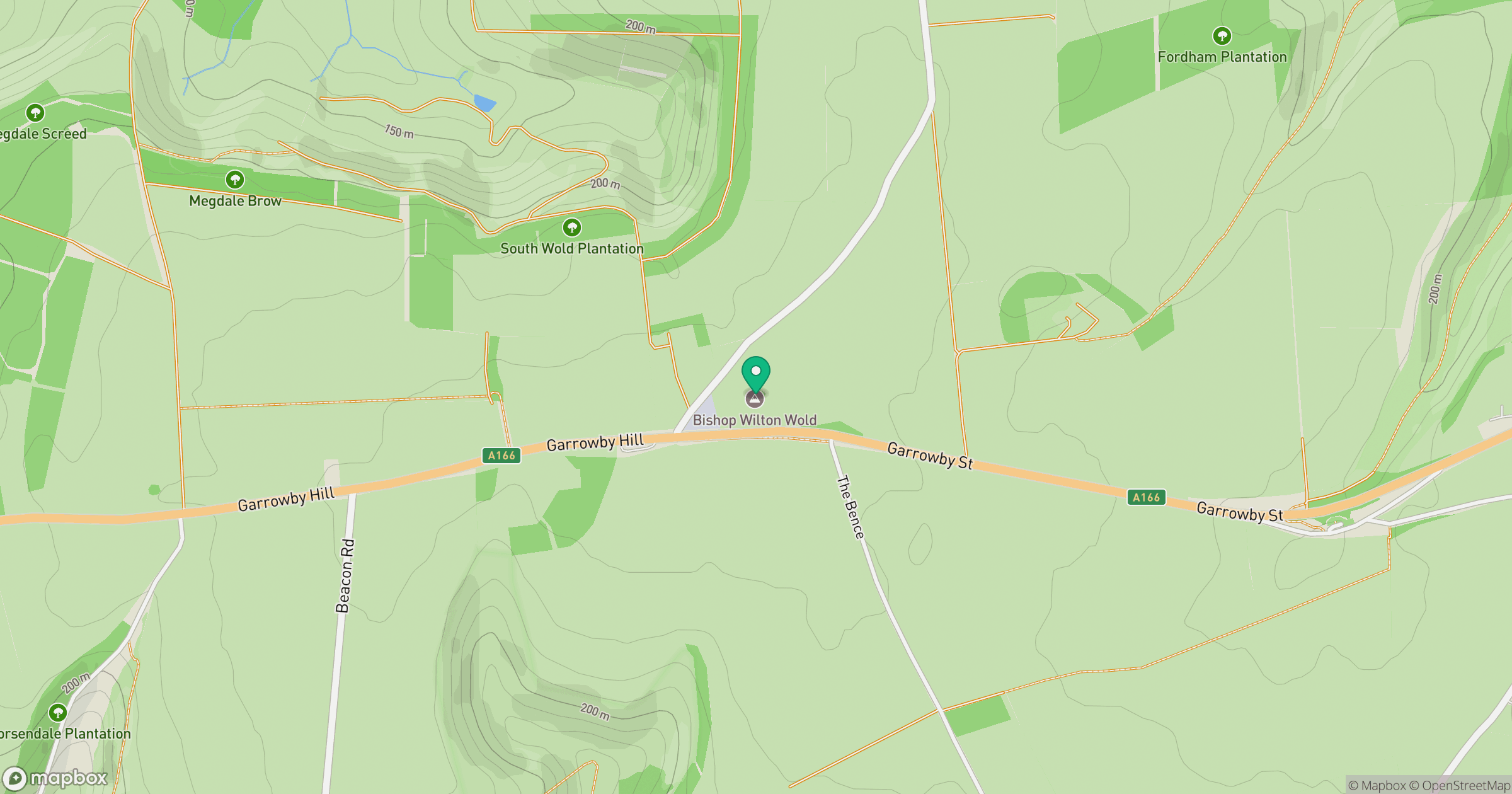 Bishop Wilton Wold location map