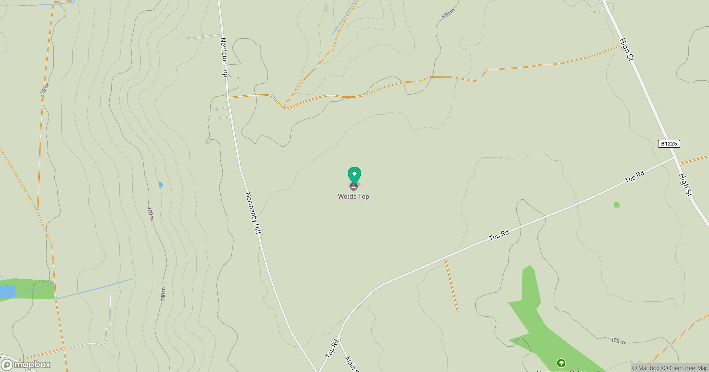 Normanby Top [The Wolds] location map
