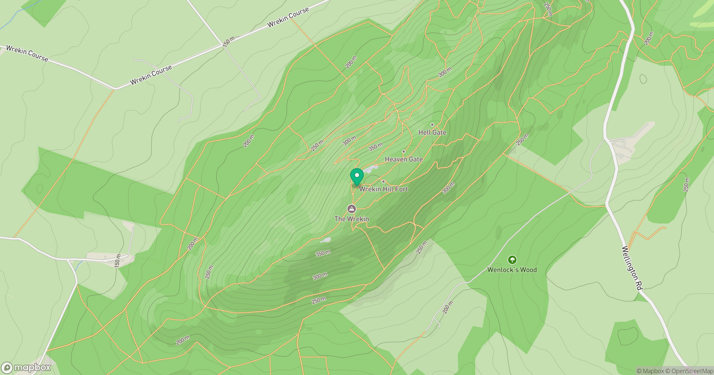 The Wrekin location map