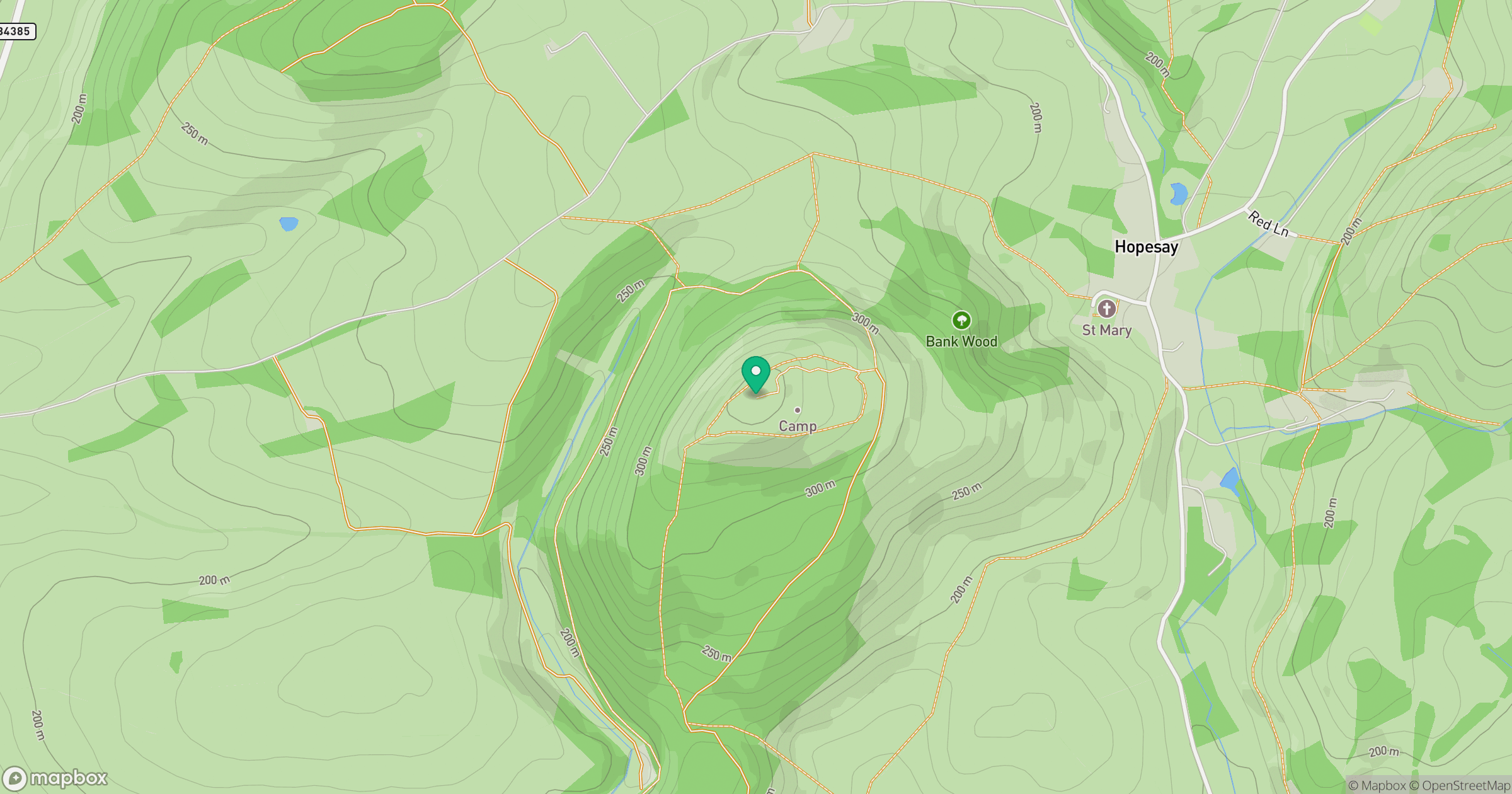 Burrow location map