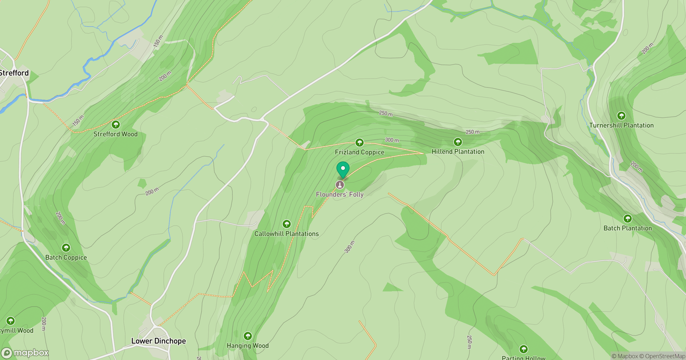 Callow Hill location map