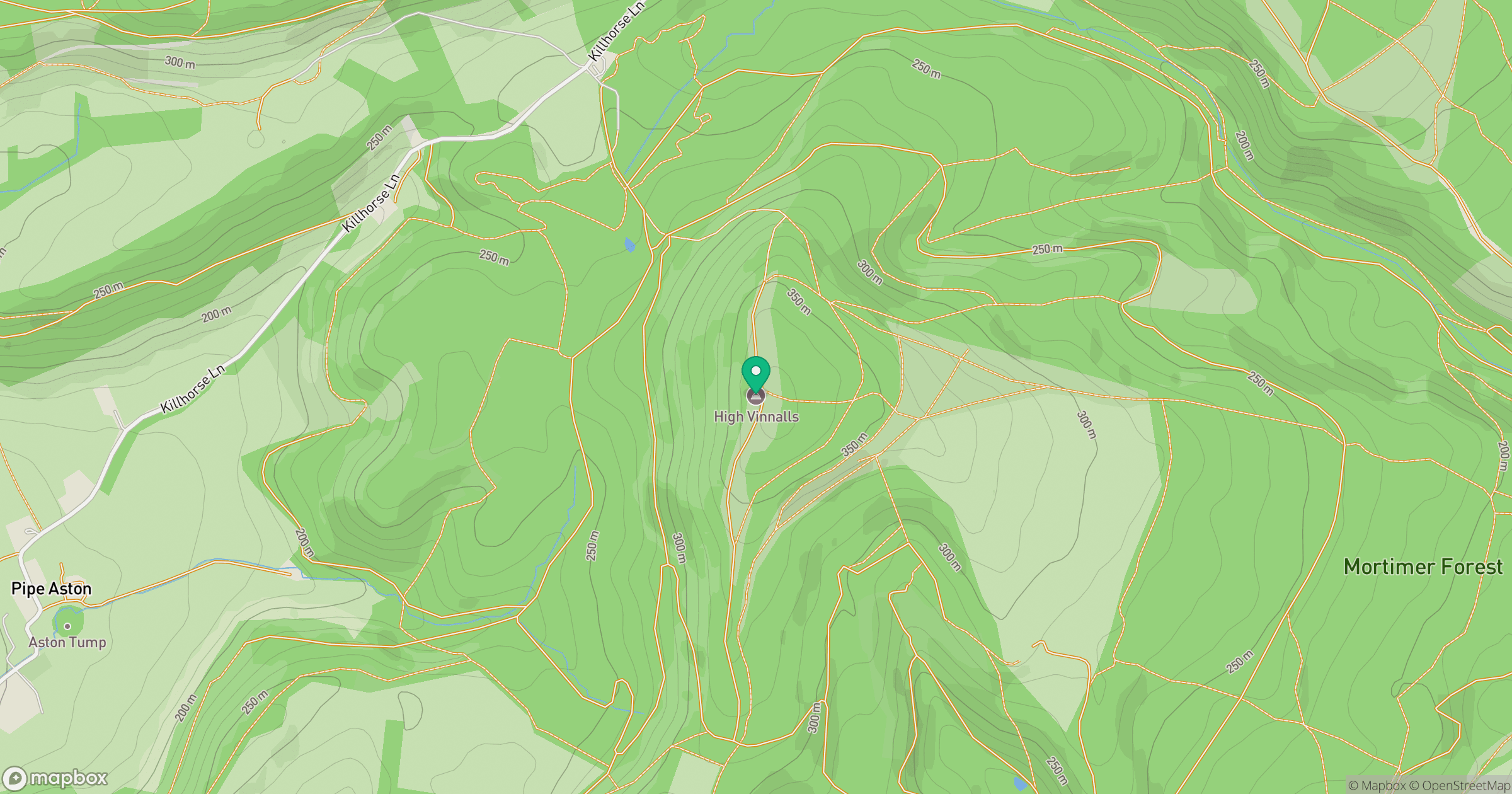 High Vinnalls location map