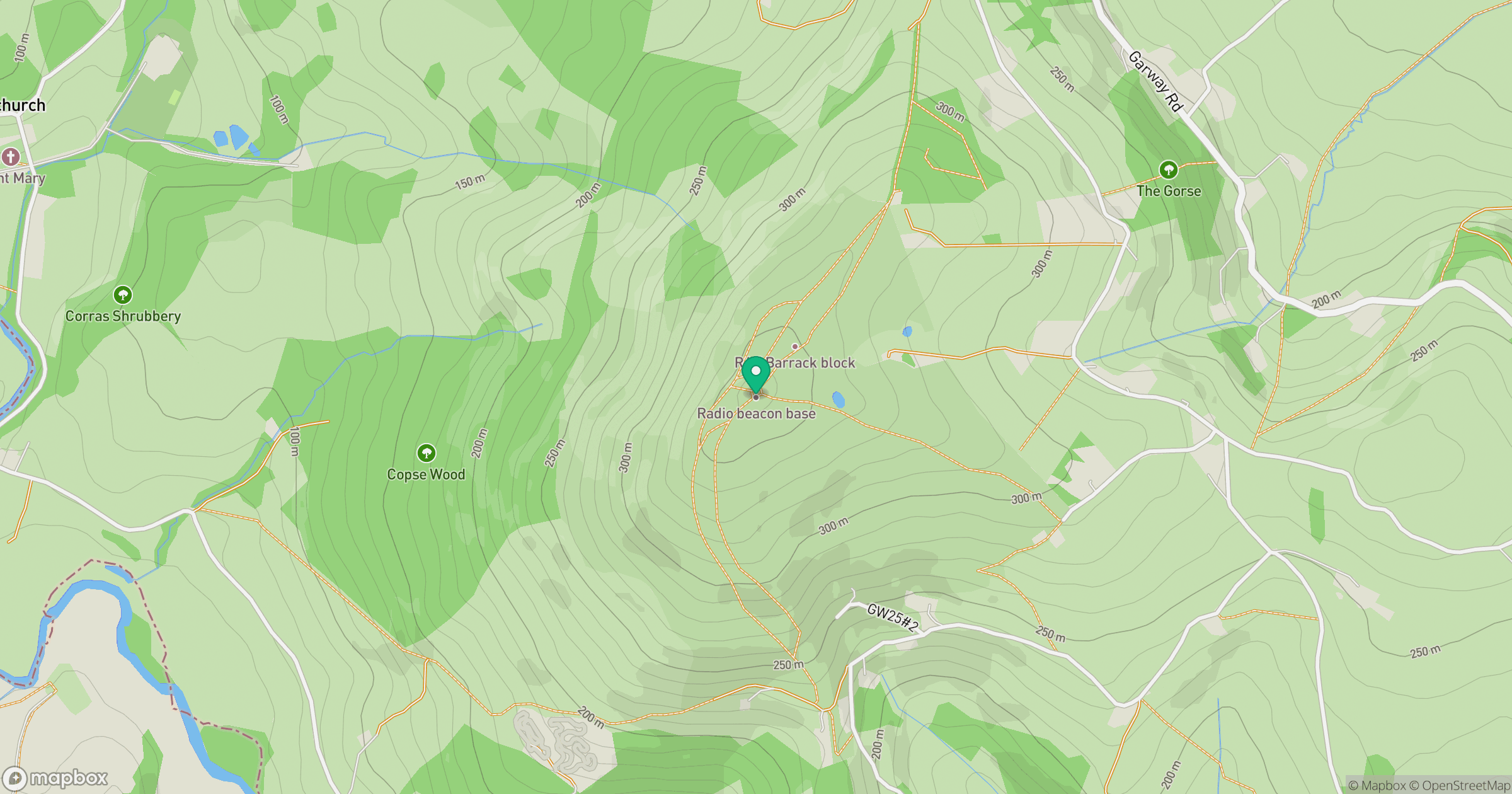 Garway Hill location map