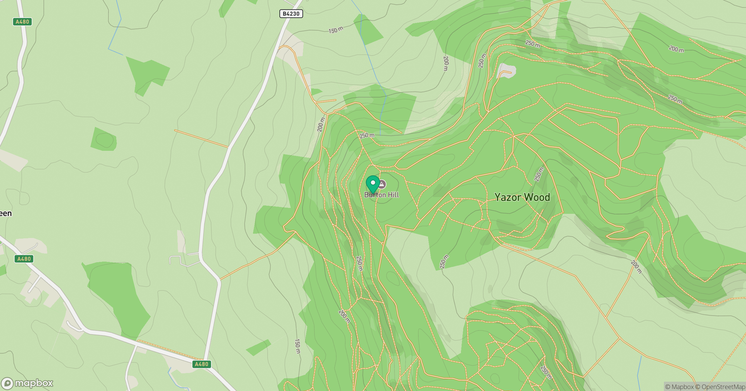 Burton Hill location map