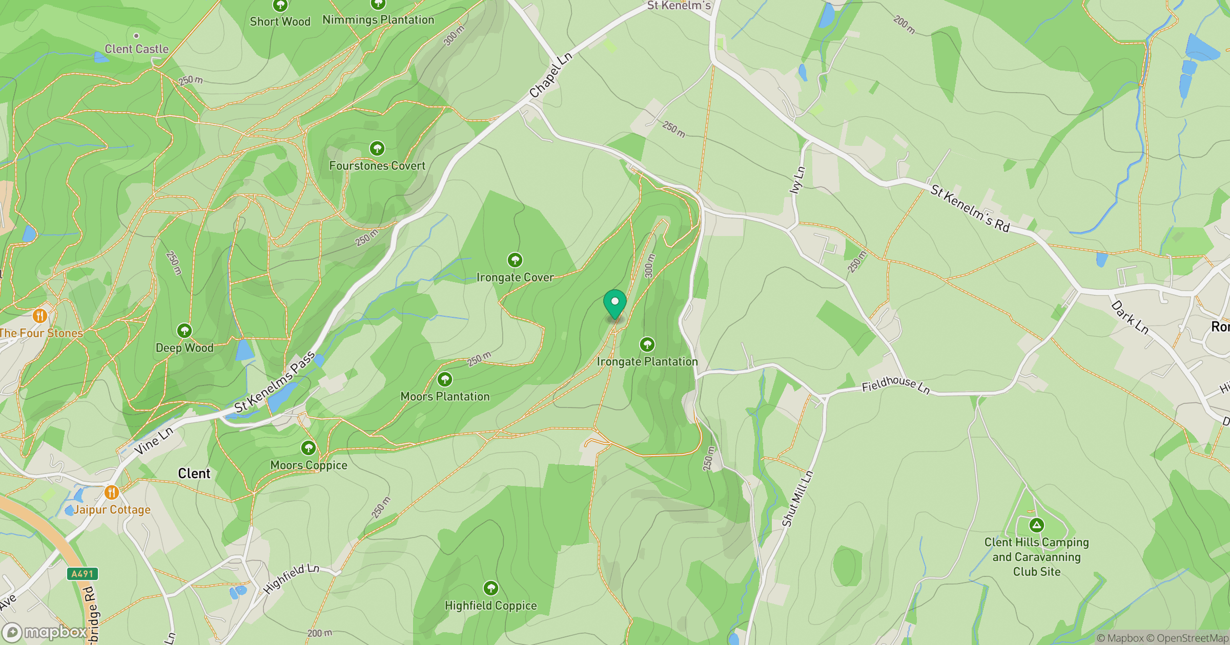 Walton Hill location map