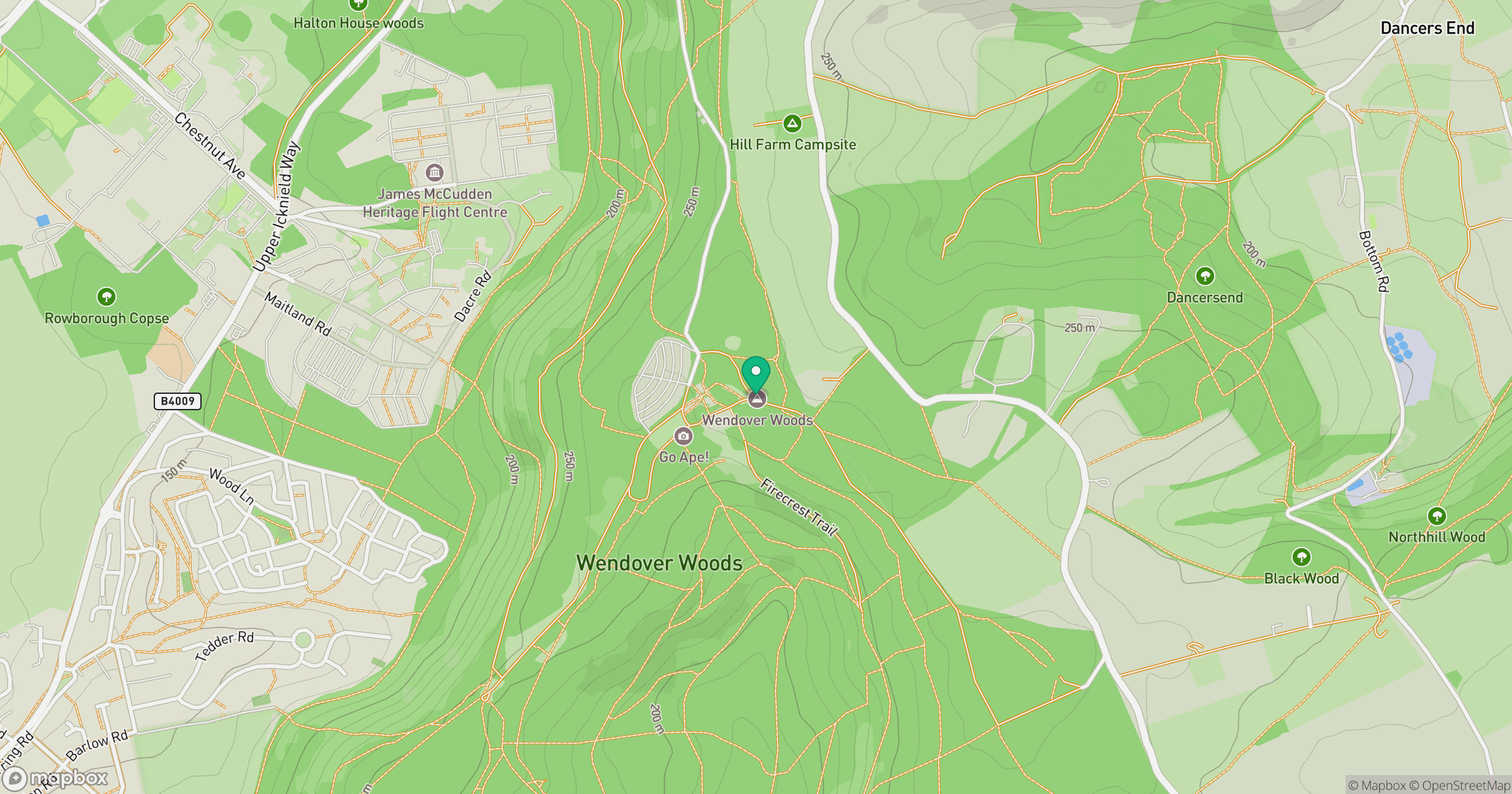 Wendover Woods [Haddington Hill] location map