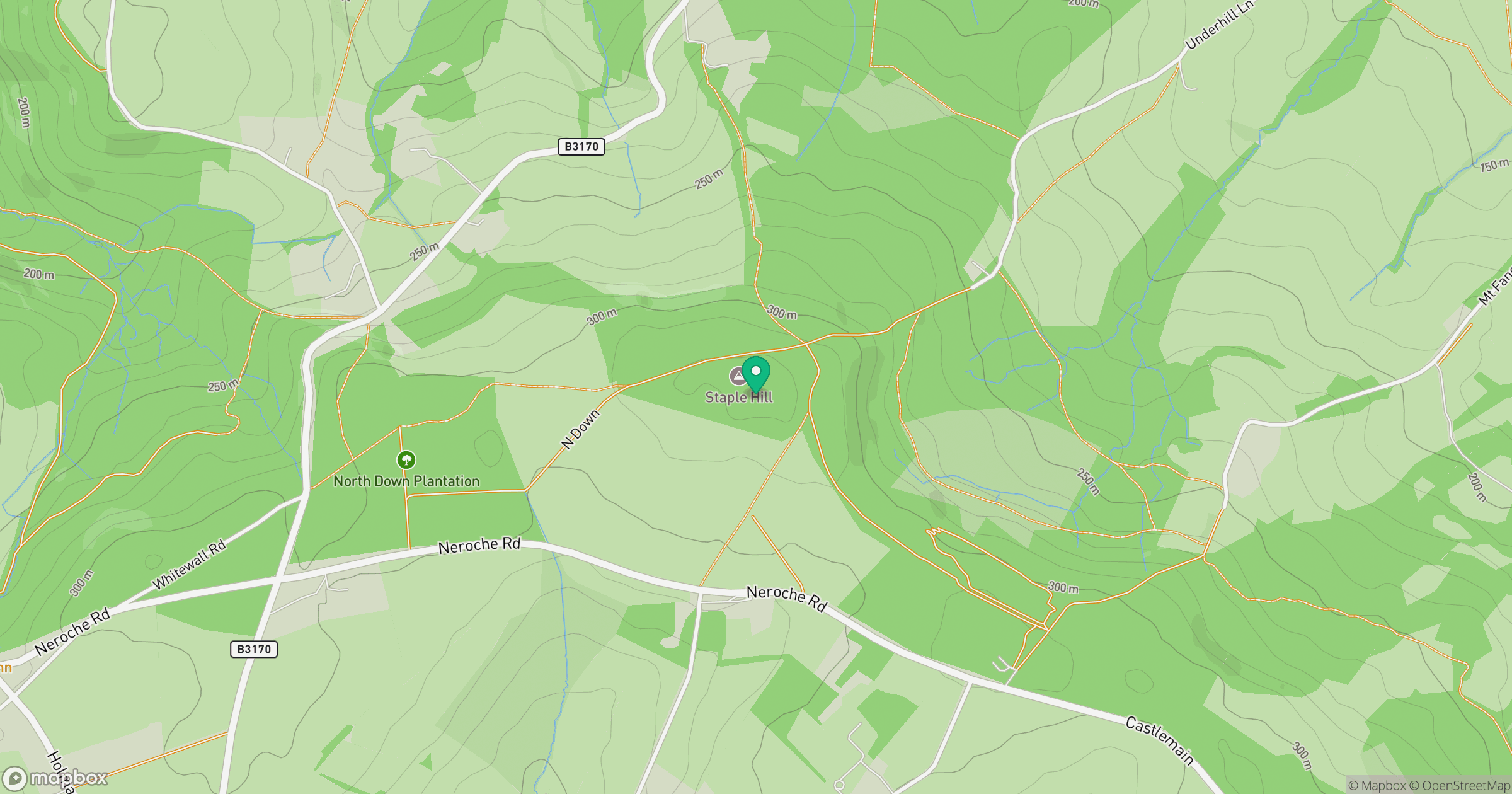 Staple Hill location map