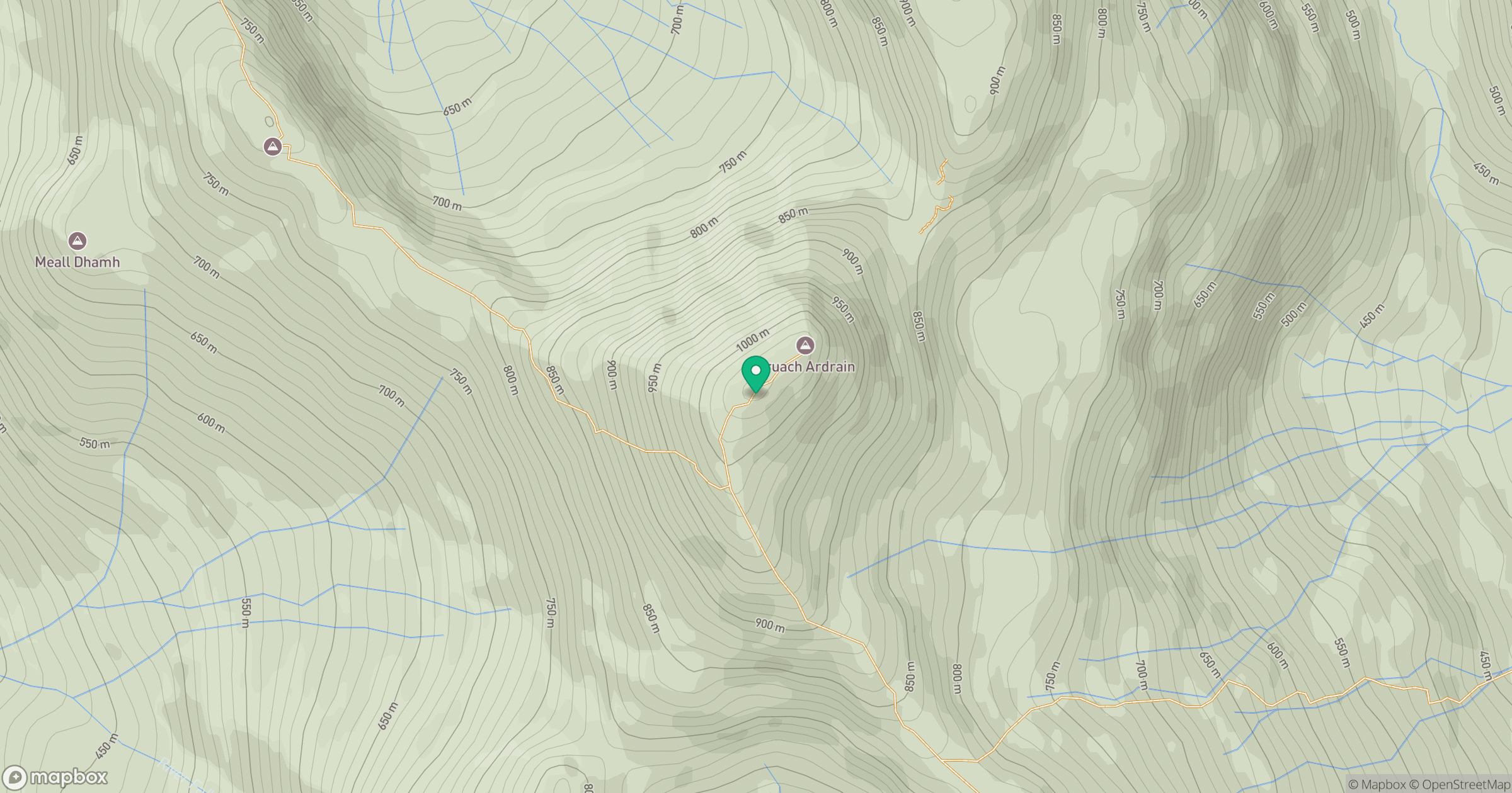 Cruach Ardrain SW Top location map