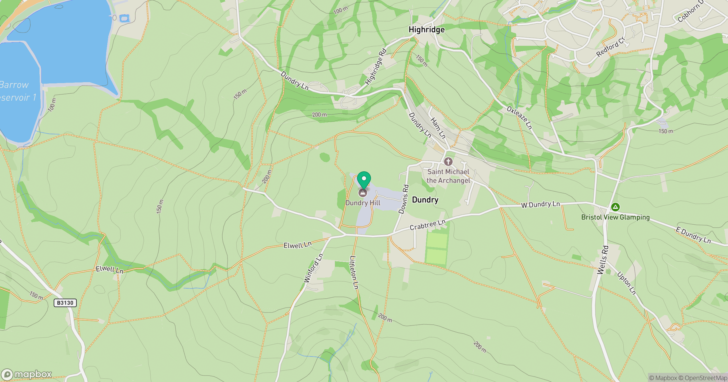 Dundry Down location map