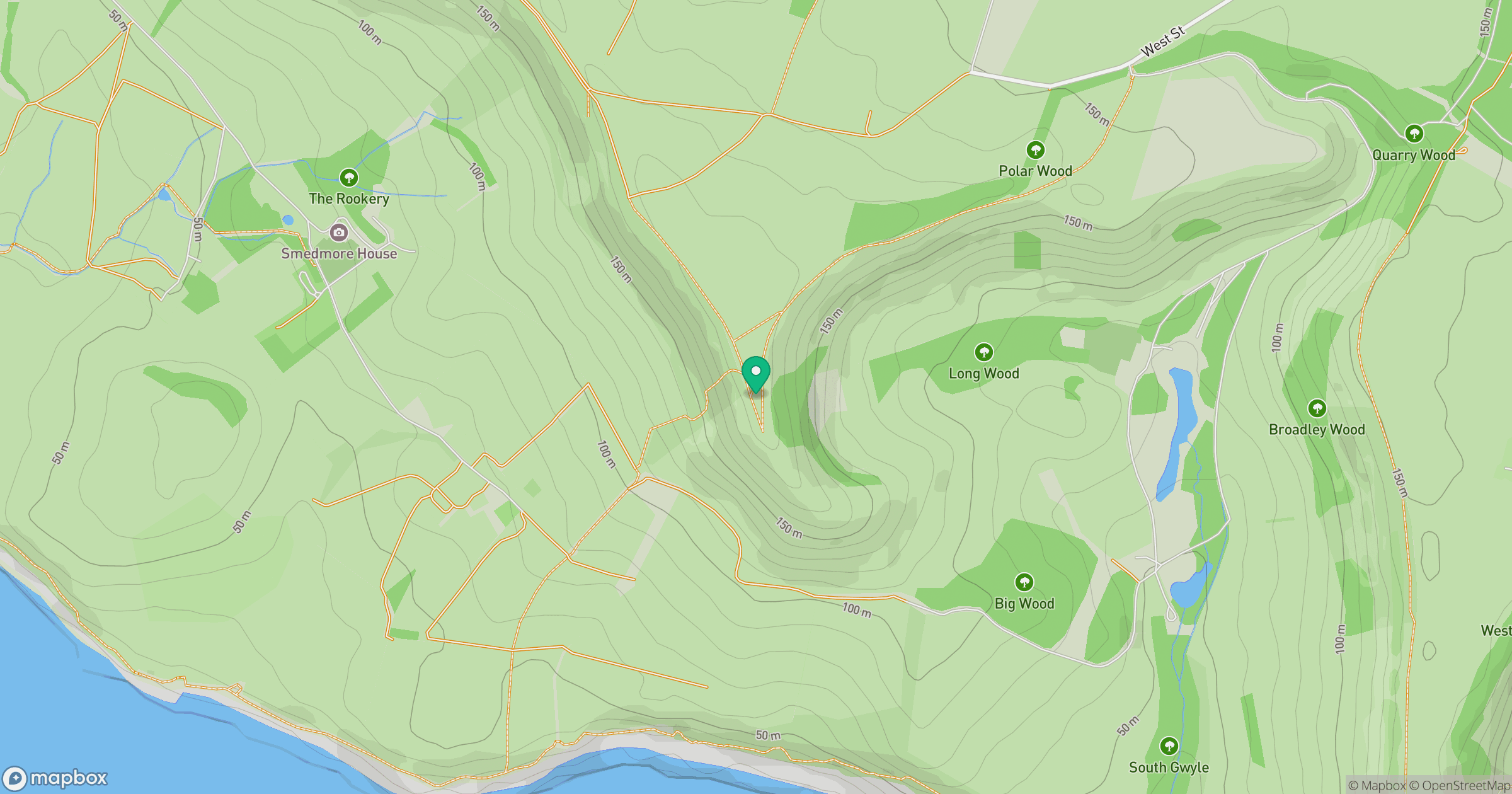 Swyre Head location map