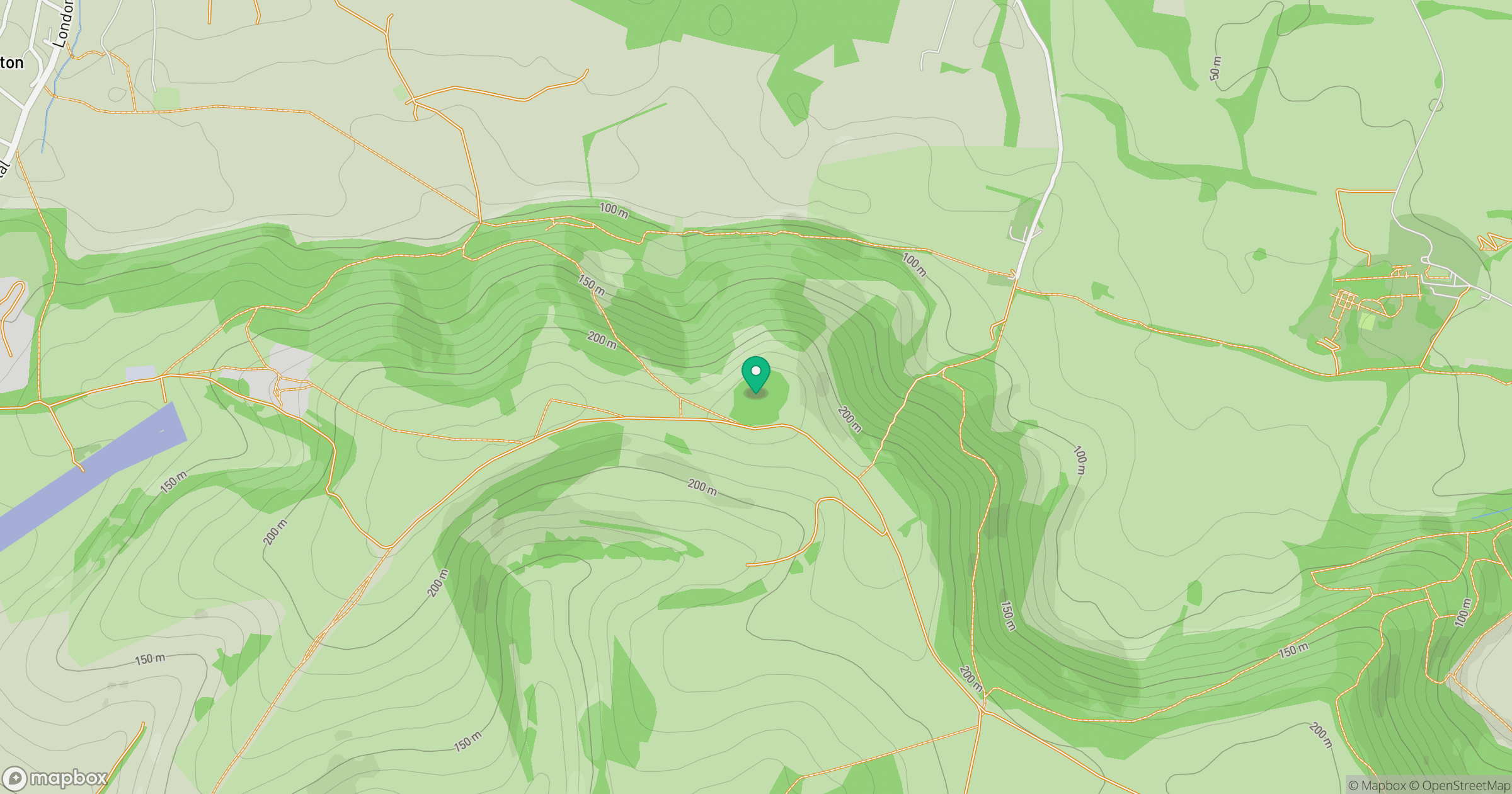 Chanctonbury Ring location map