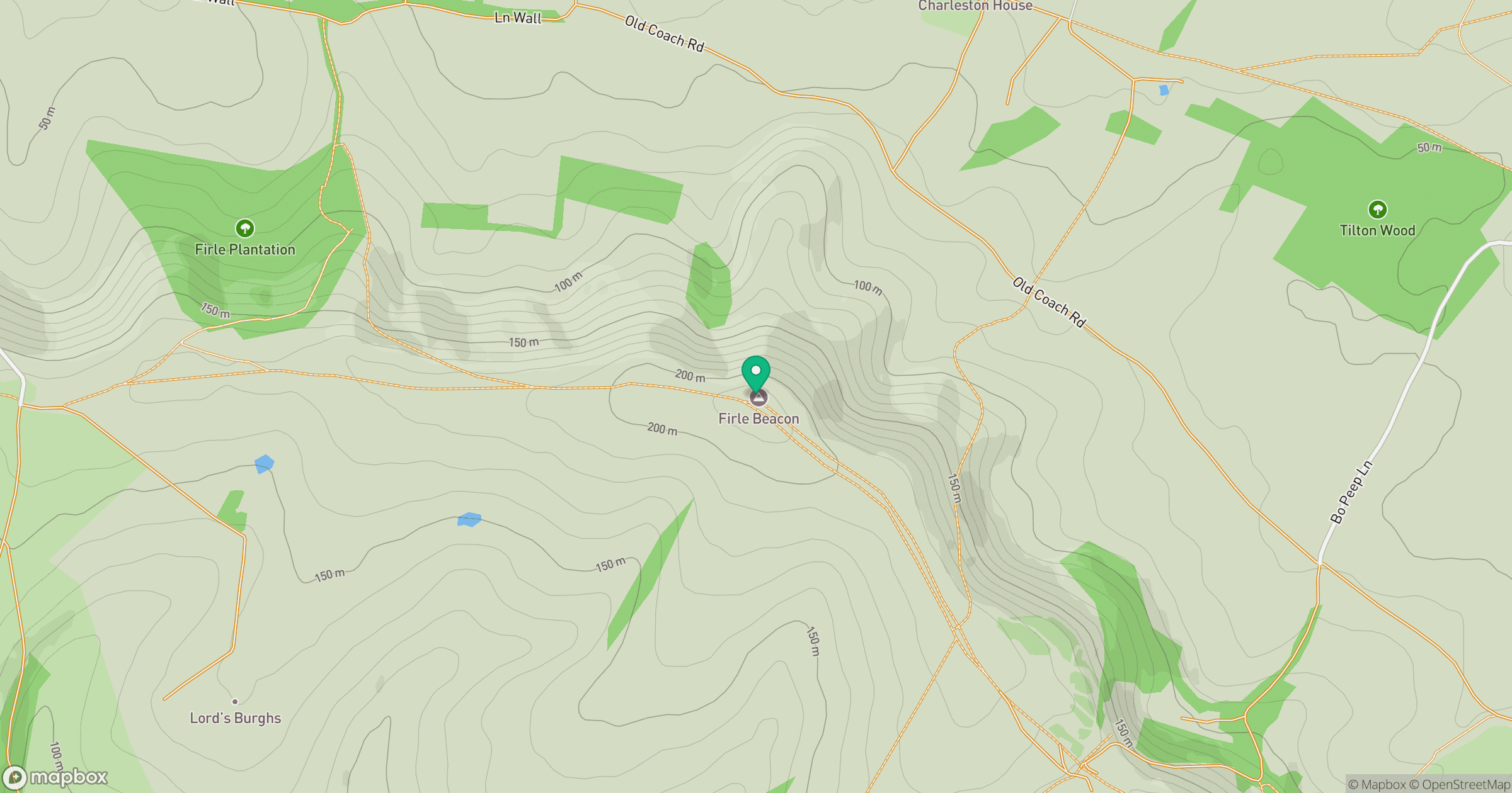 Firle Beacon location map