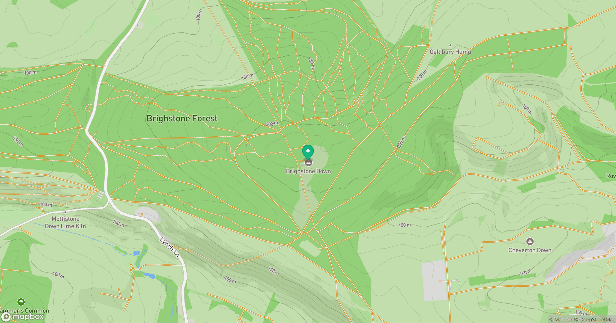 Brighstone Down location map