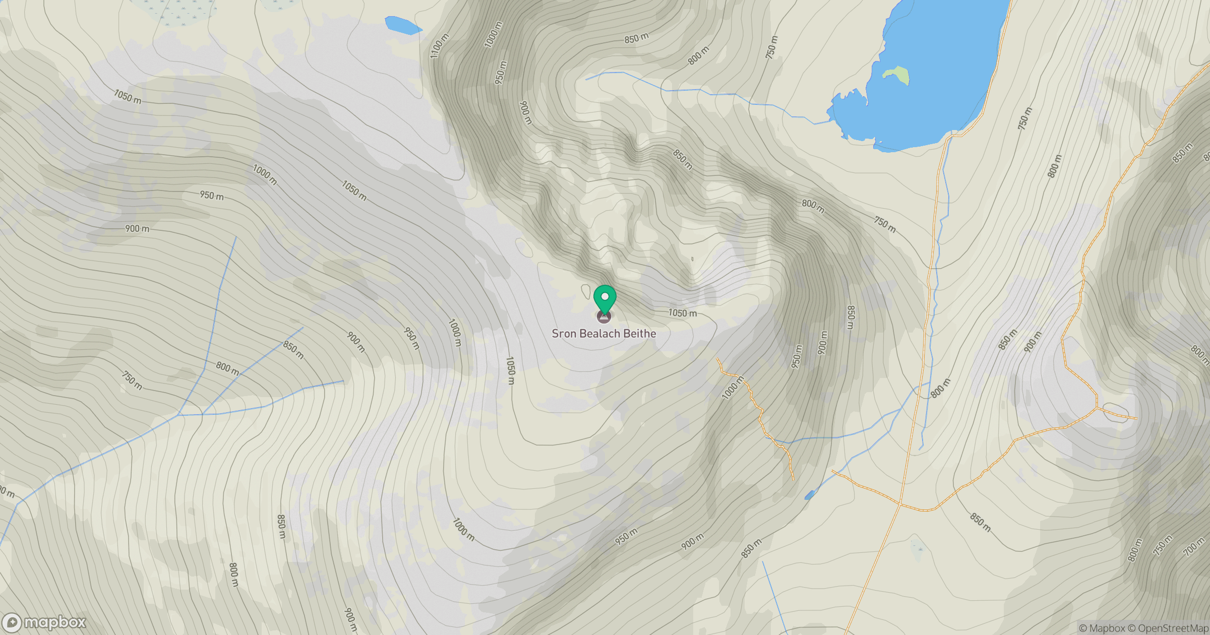 Sron Bealach Beithe location map