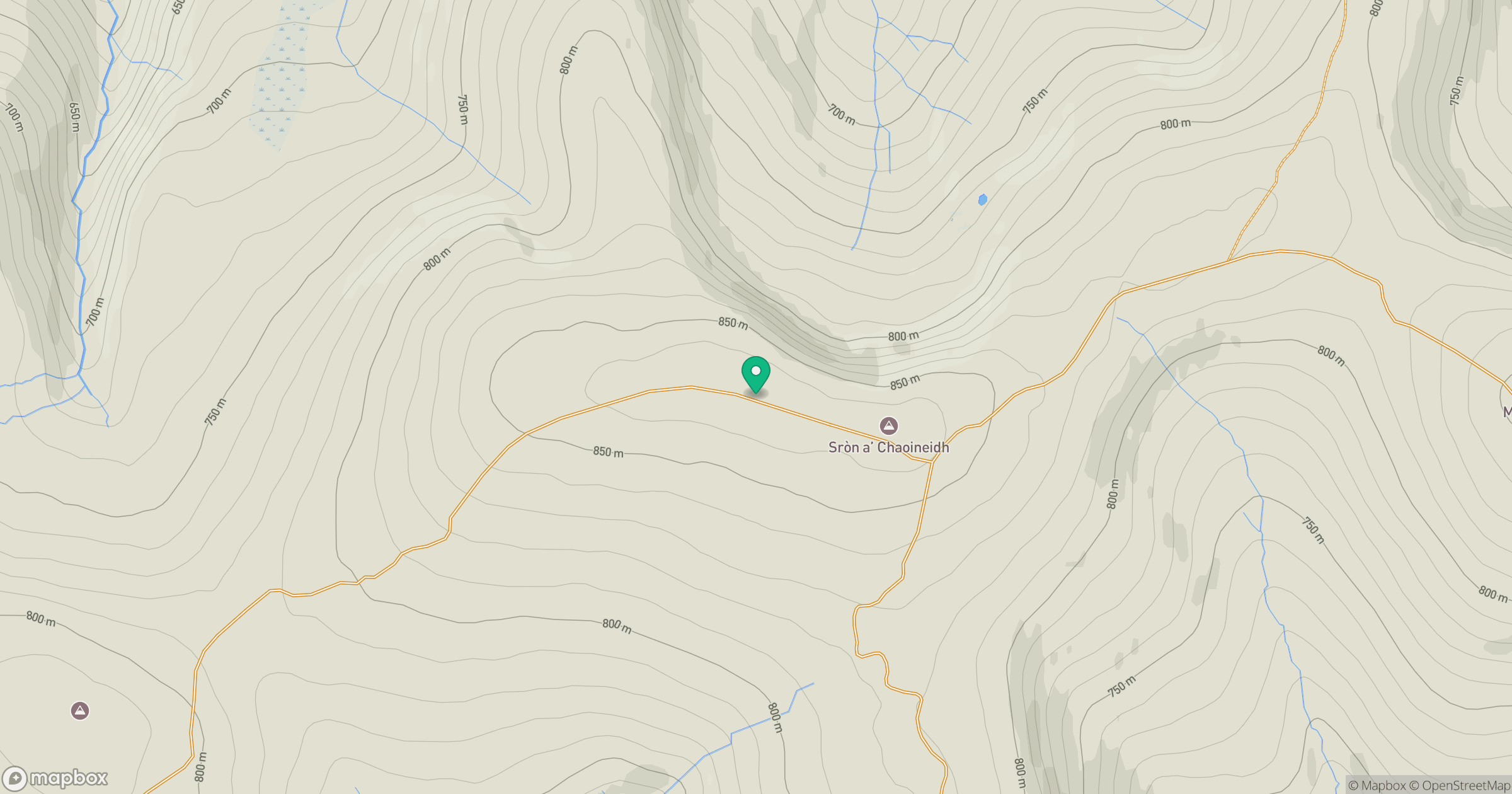 Sron a' Chaoineidh location map