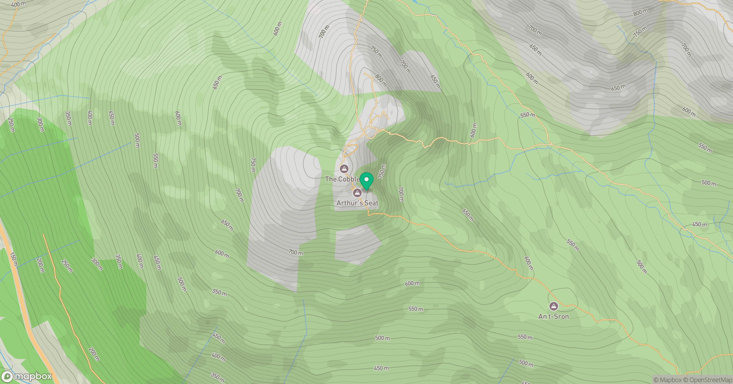 The Cobbler South Peak location map
