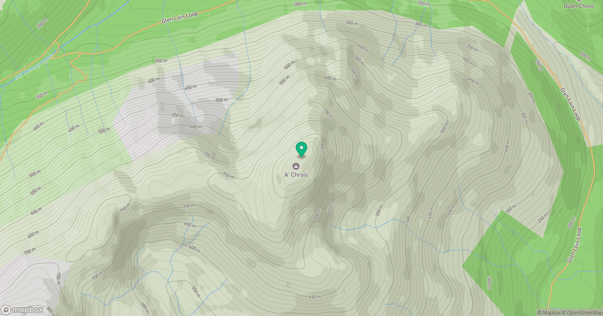 A' Chrois location map