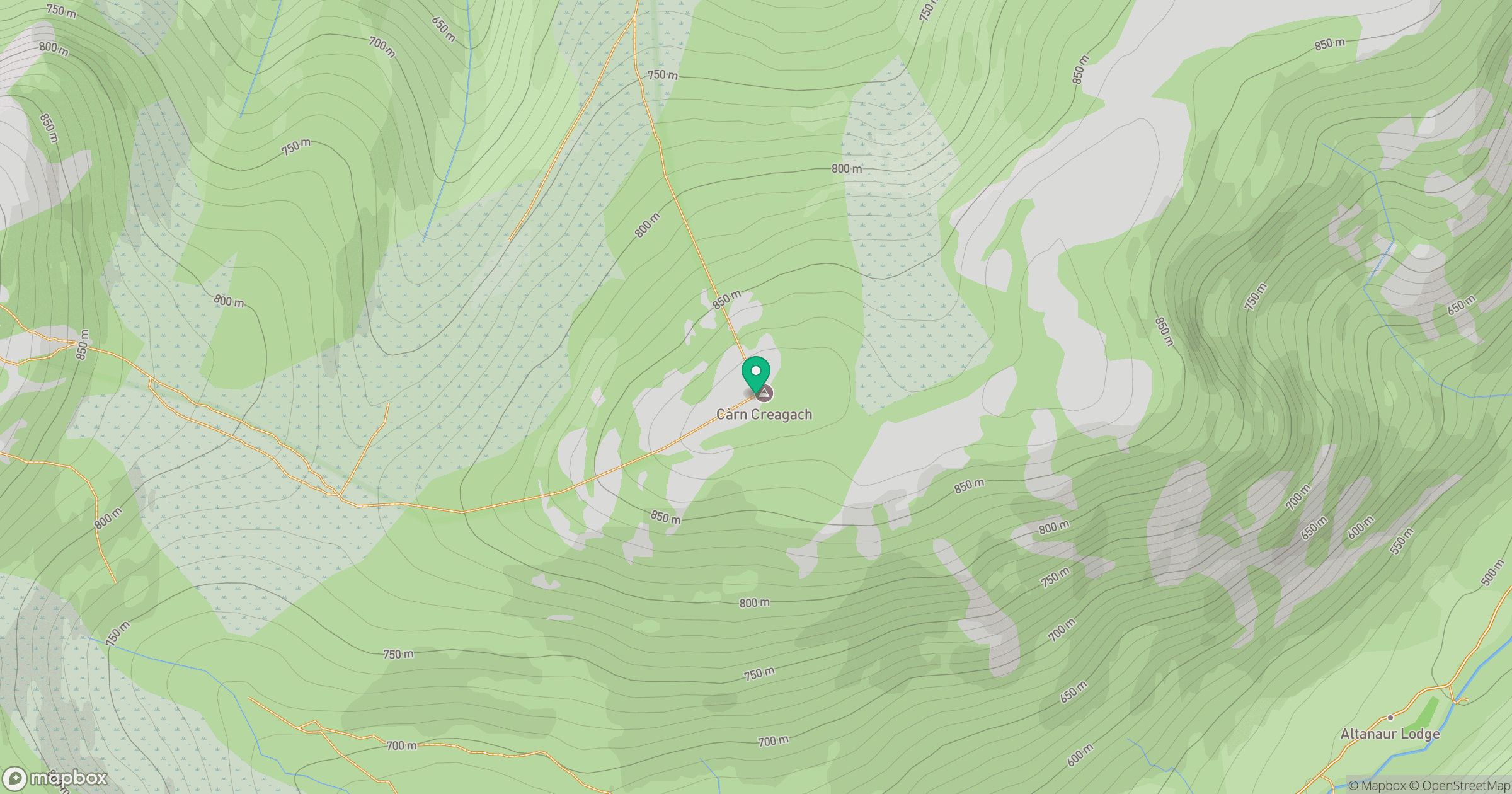 Carn Creagach location map