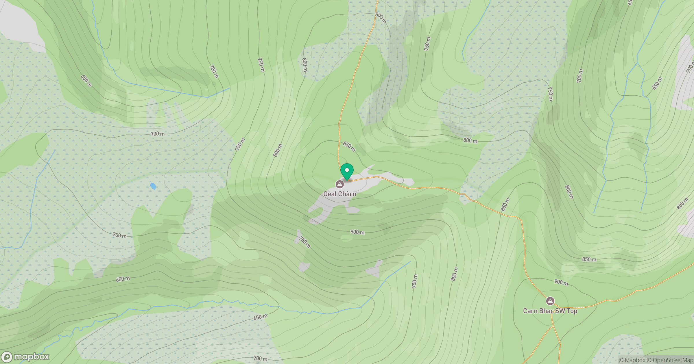 Geal Charn location map
