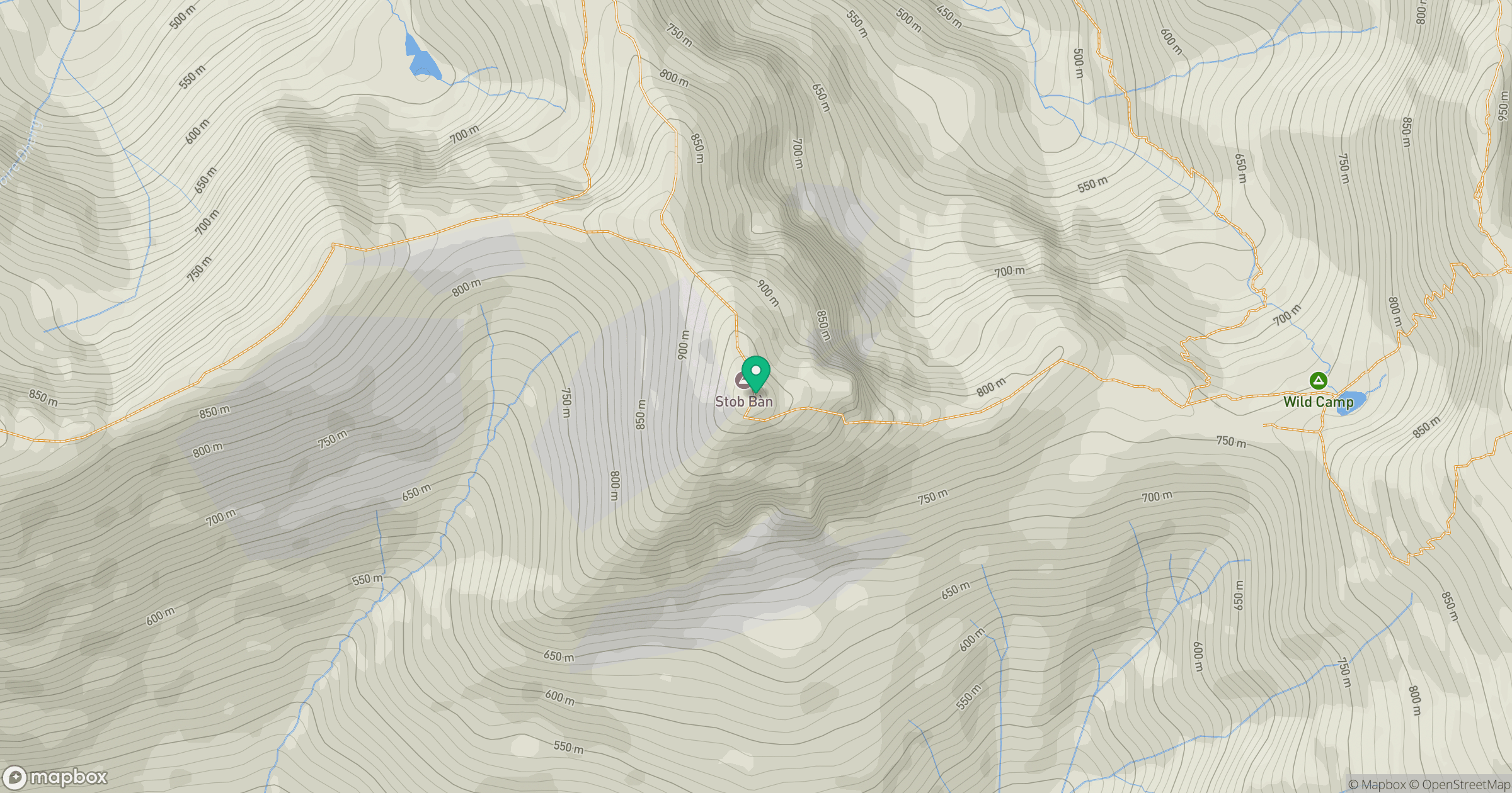 Stob Ban location map