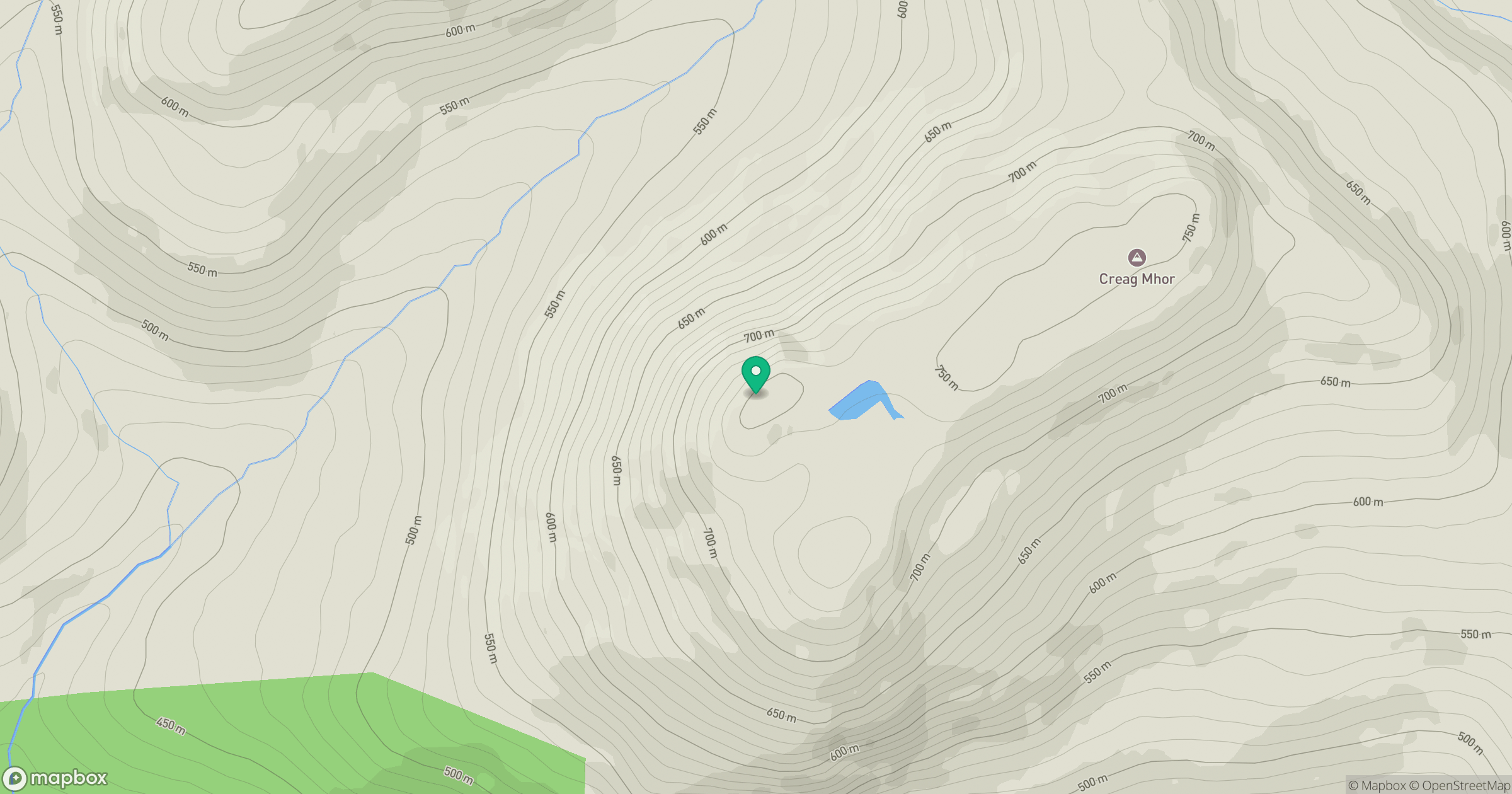 Creag Mhor location map