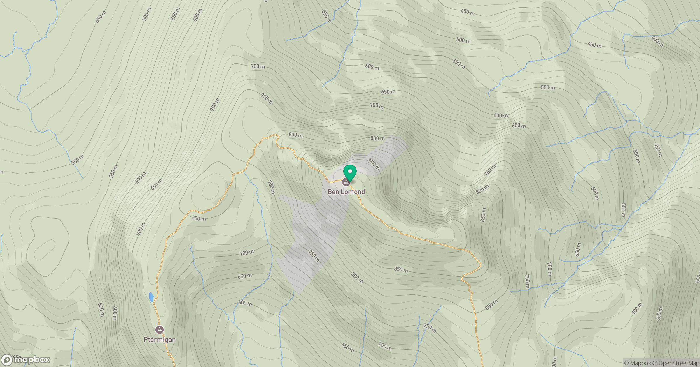 Ben Lomond location map