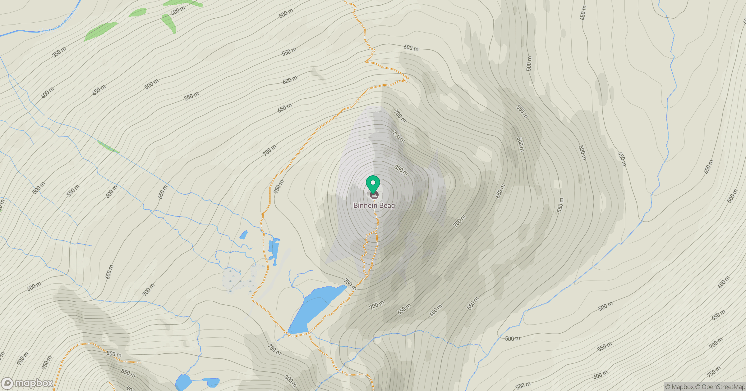 Binnein Beag location map