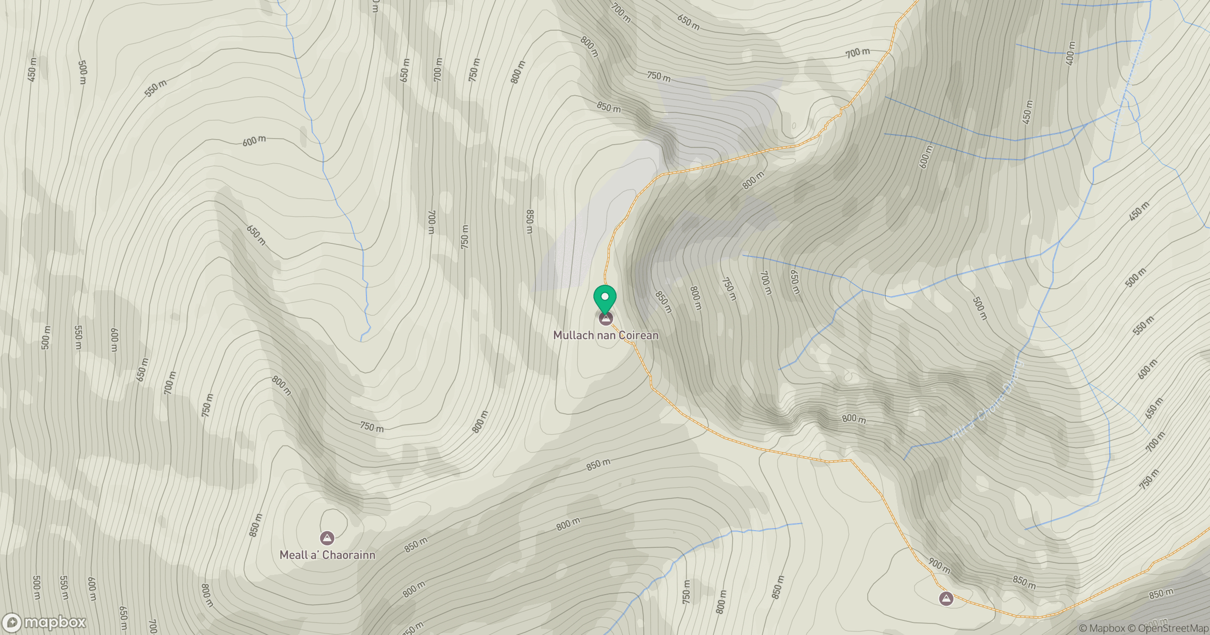 Mullach nan Coirean location map