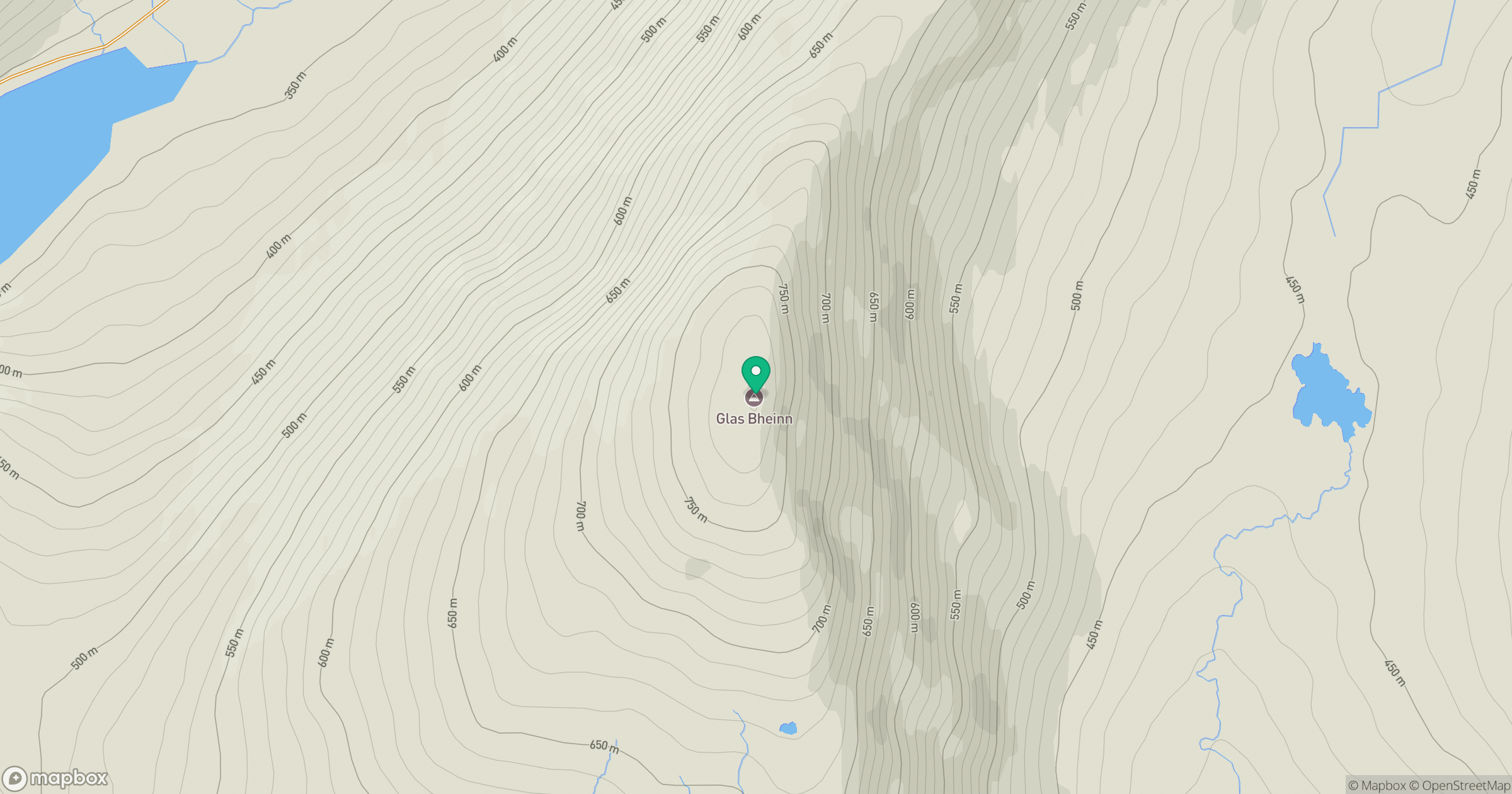 Glas Bheinn location map