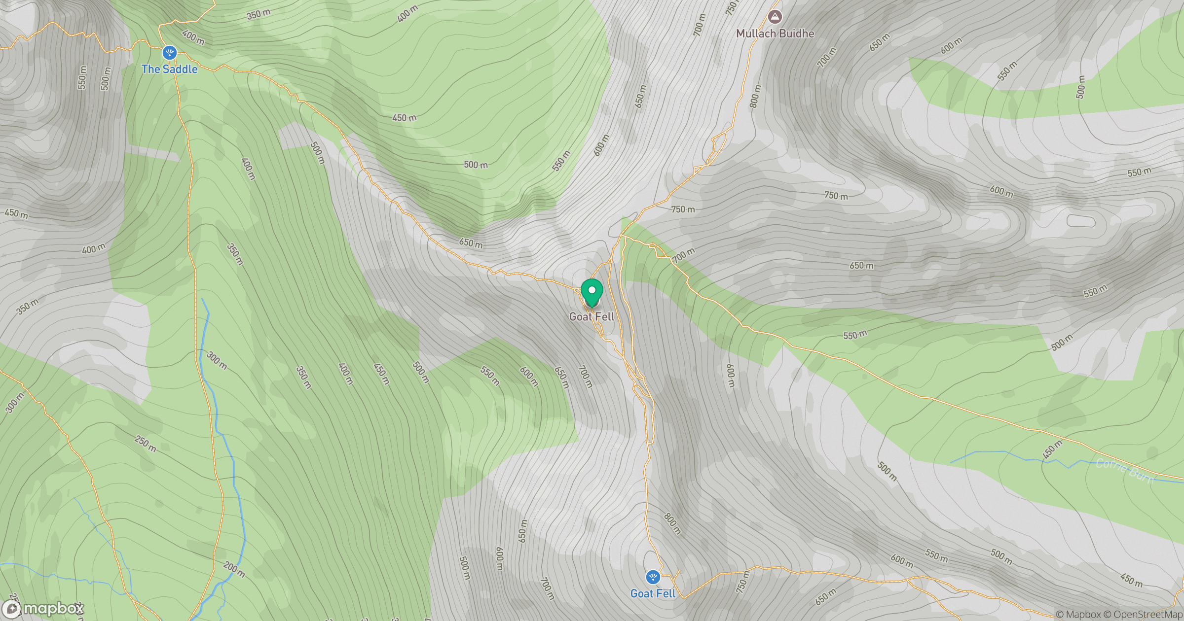 North Goatfell location map
