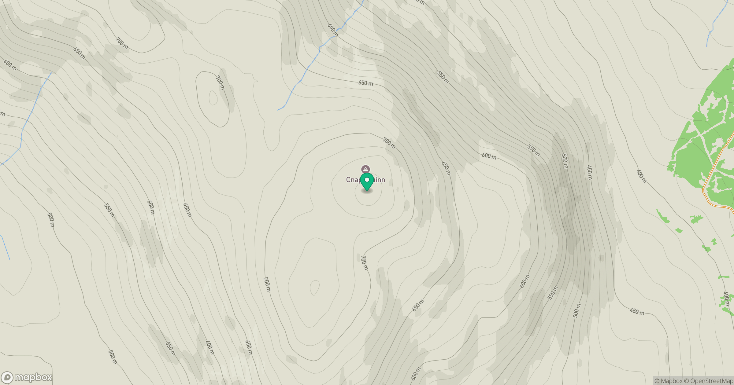 Cnap Cruinn location map