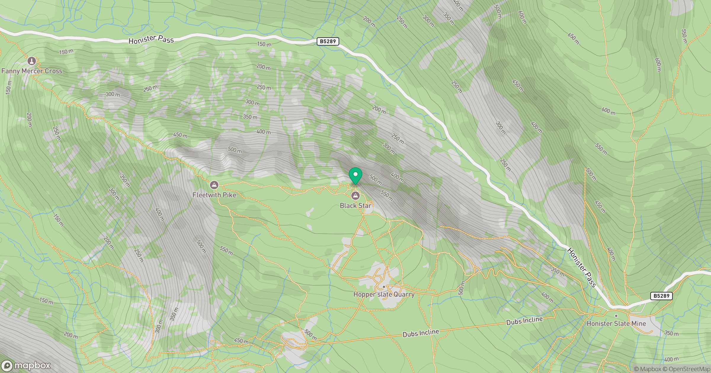 Honister Crag [Black Star] location map