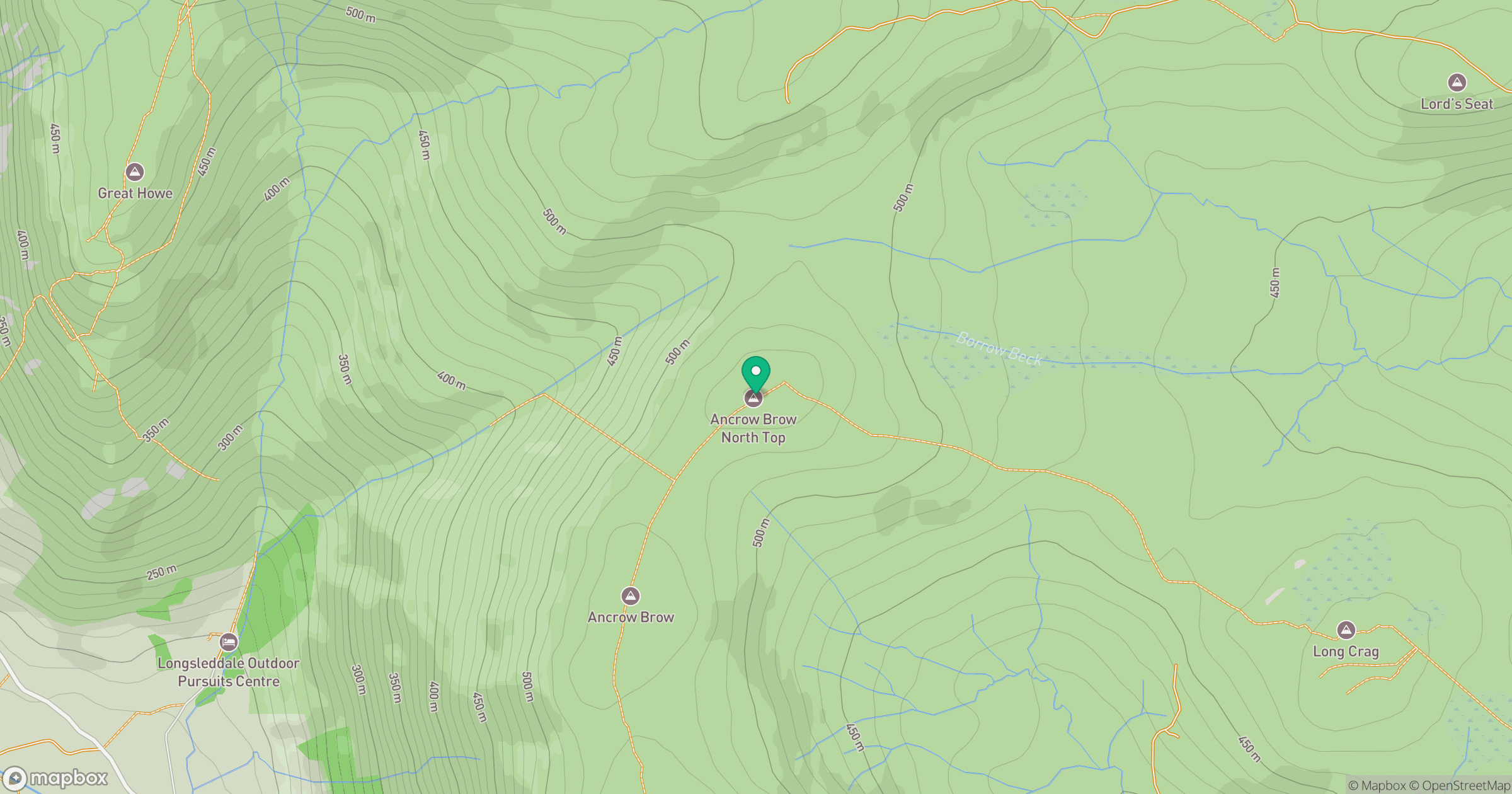 nameless (Bannisdale Horseshoe - Ancrow Brow N) location map