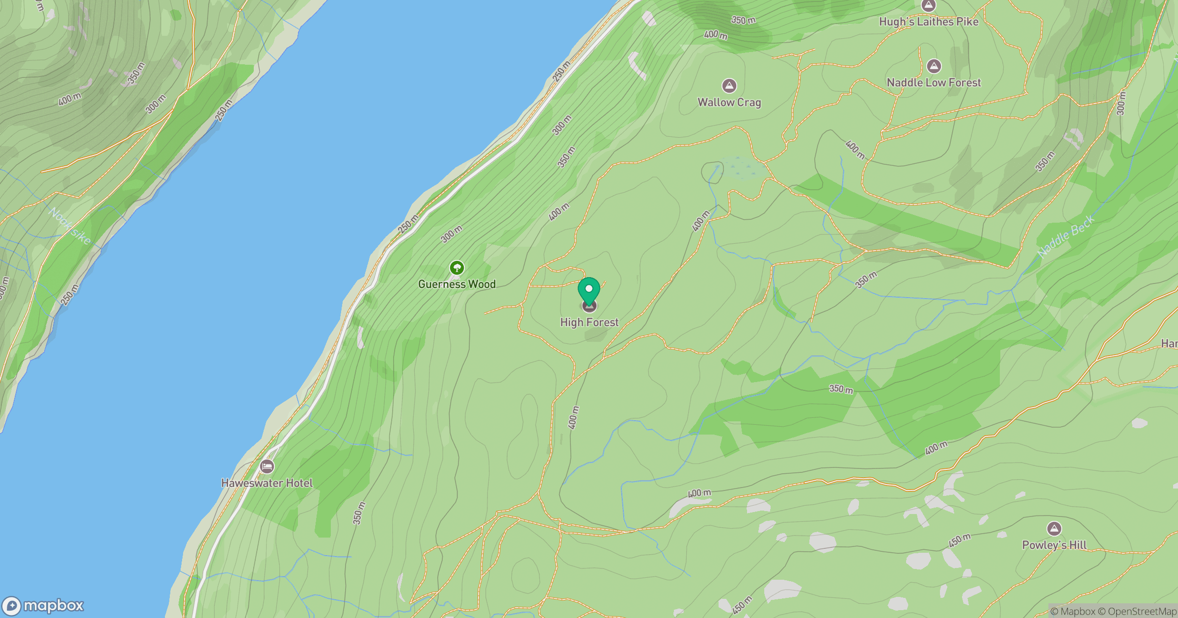 Naddle High Forest [nameless (Naddle Horseshoe - 1)] location map