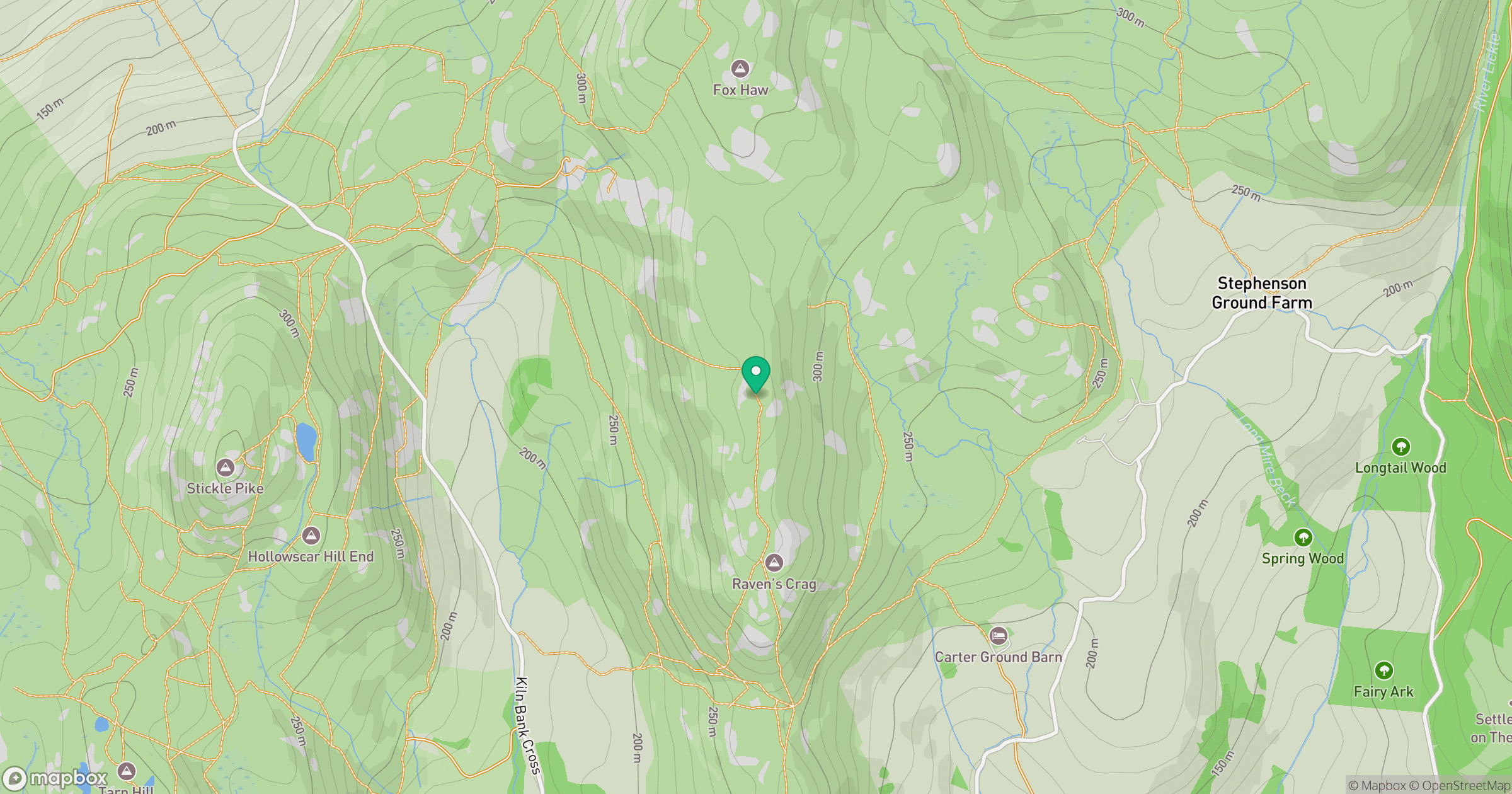 Raven's Crag [nameless (Stickle Pike - Raven's Crag)] location map