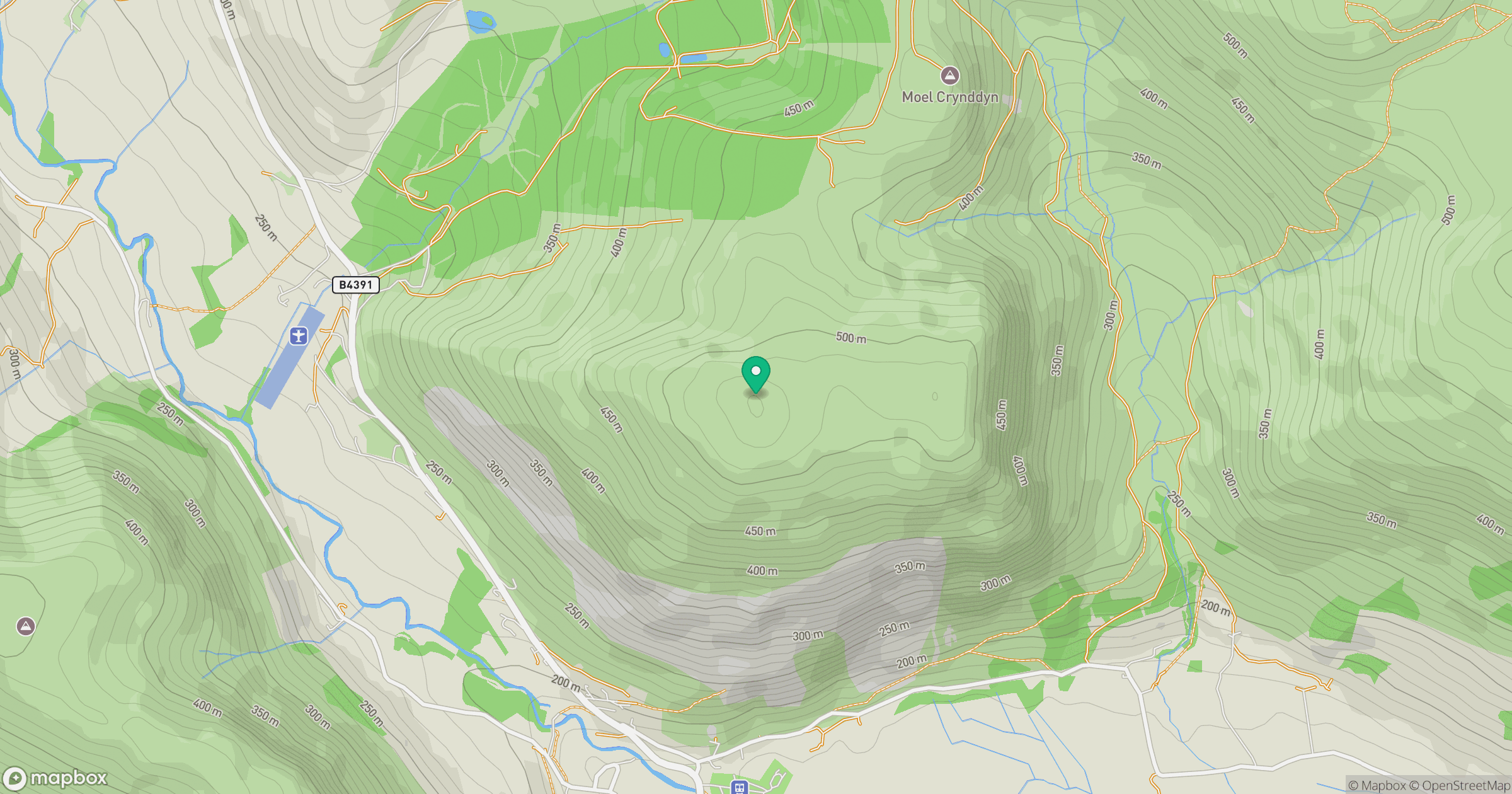 Craig Rhiwarth location map