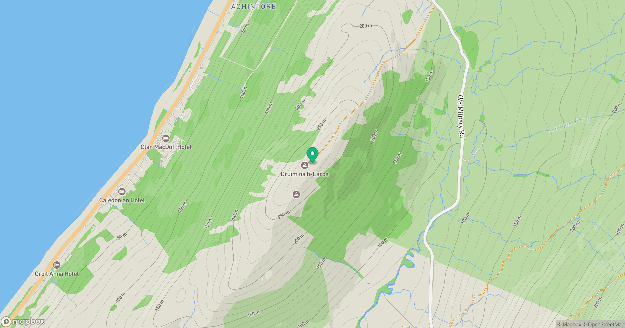 Druim na h-Earba location map