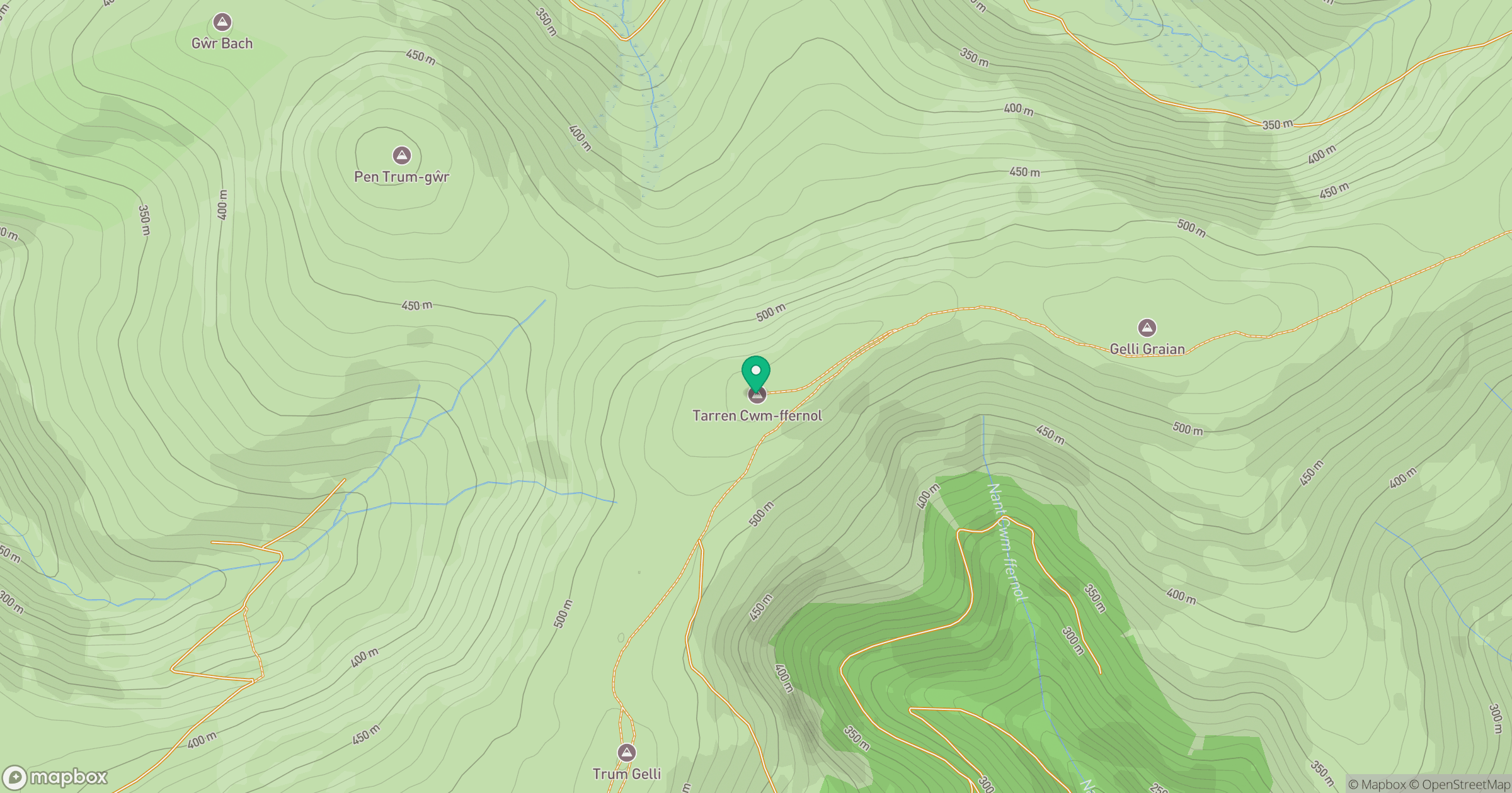 Tarren Cwm-ffernol location map