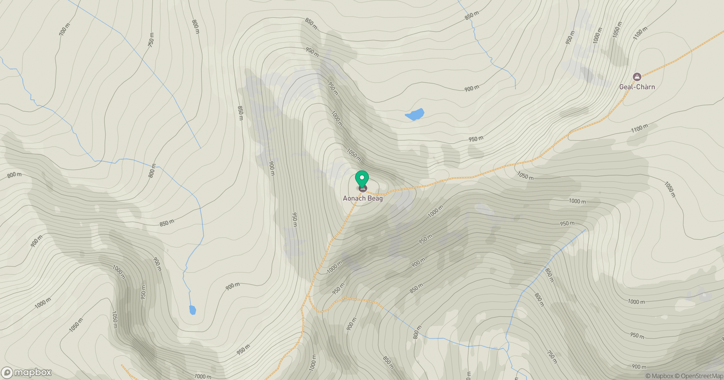 Aonach Beag location map