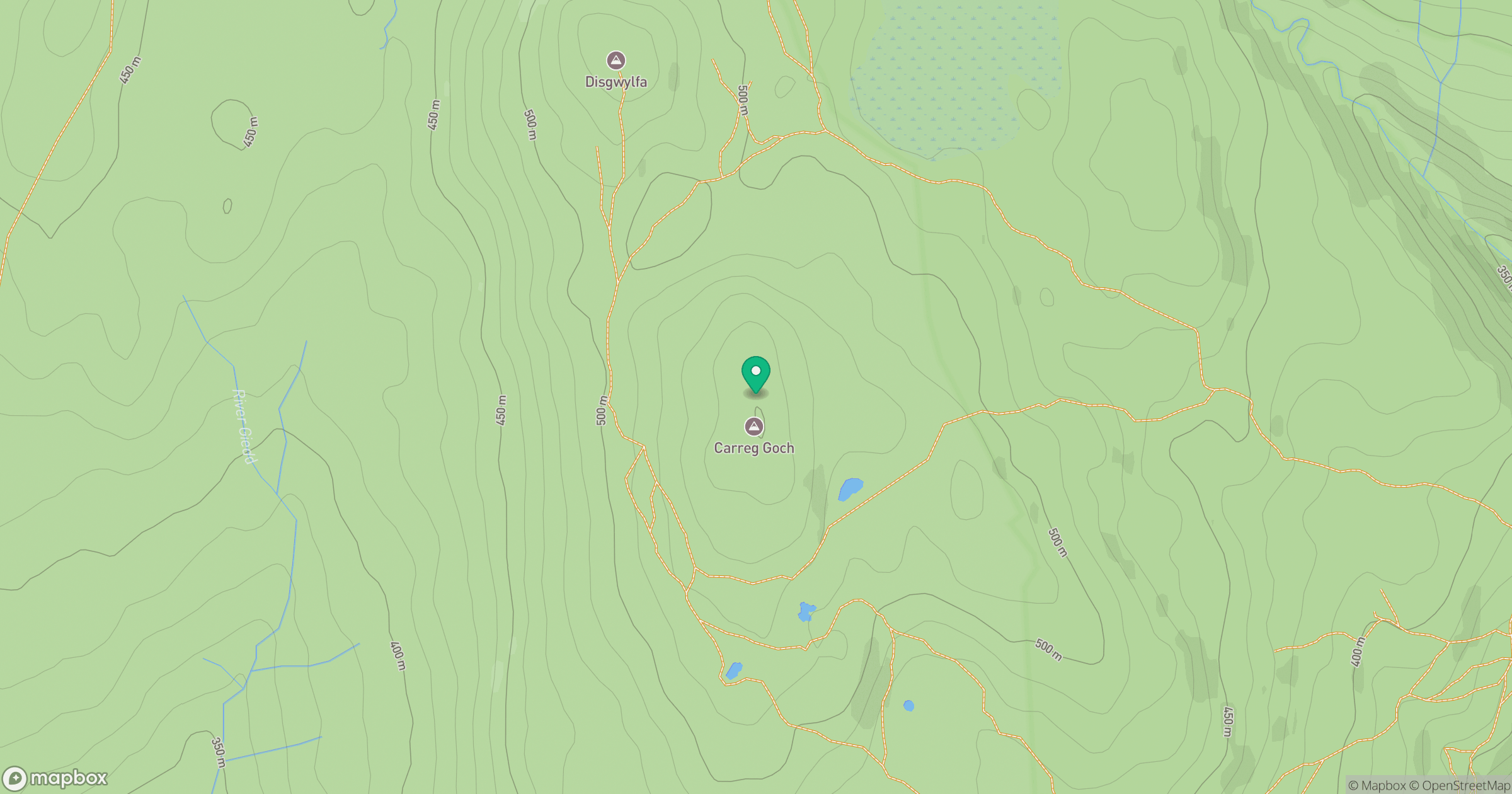 Carreg Goch location map
