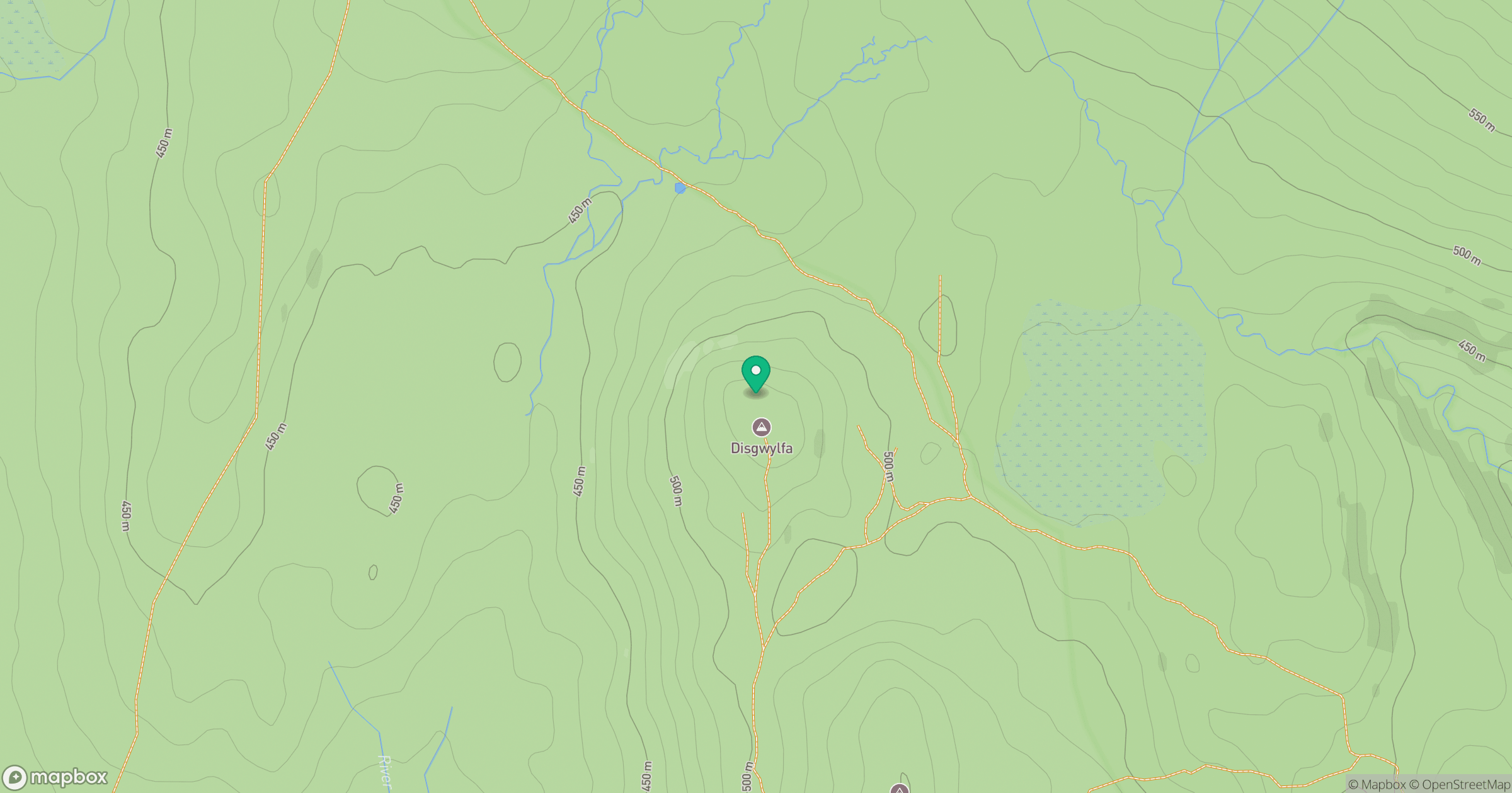 Disgwylfa location map