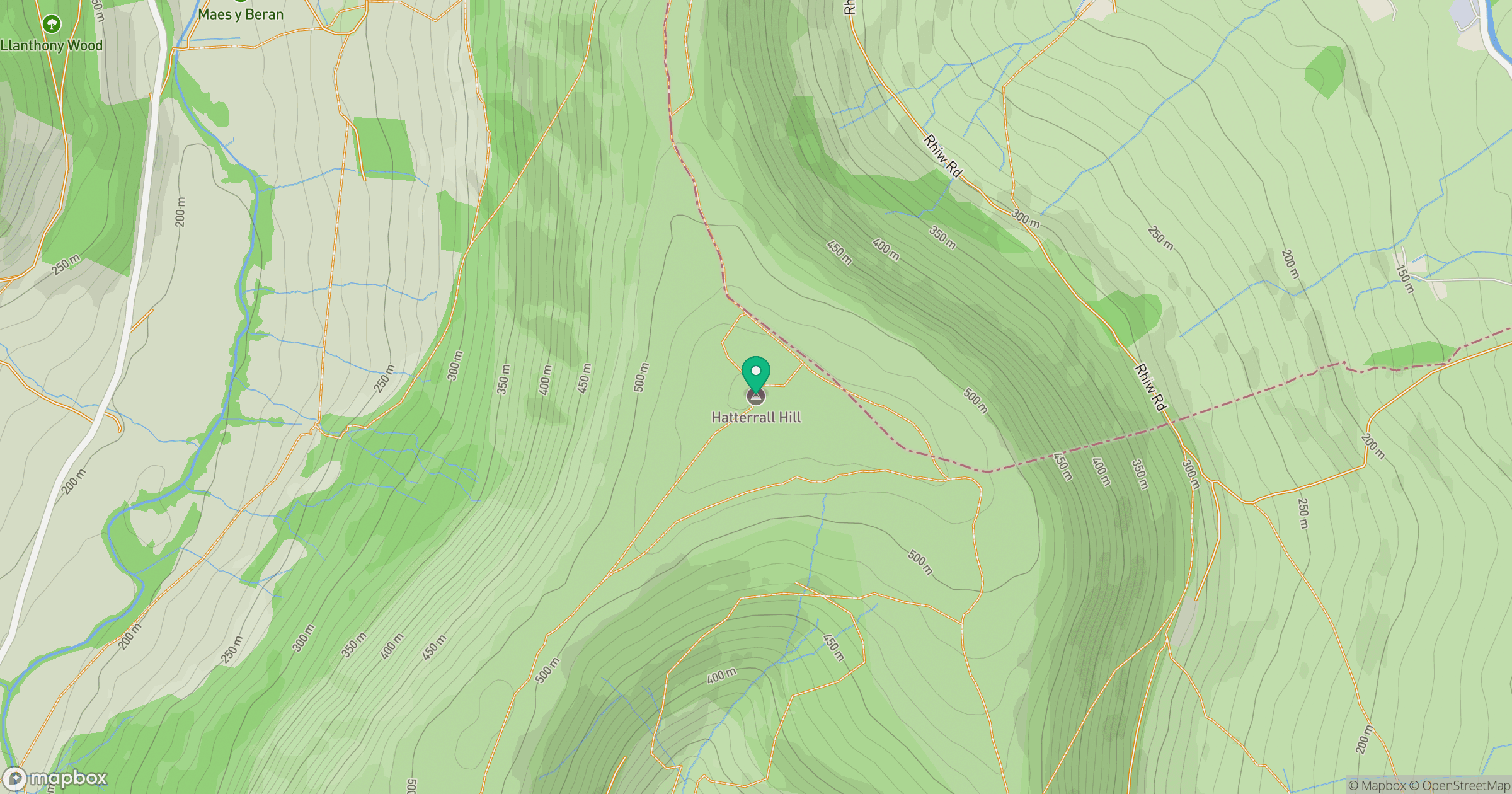 Hatterrall Hill location map