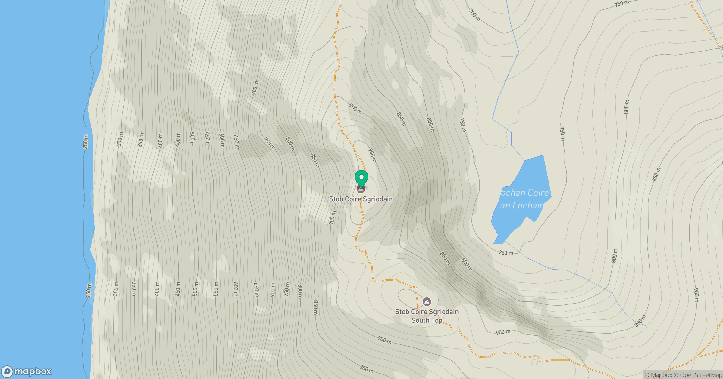 Stob Coire Sgriodain location map