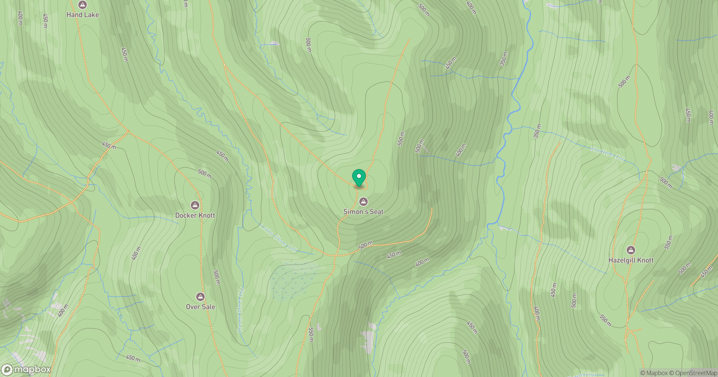 Simon's Seat location map