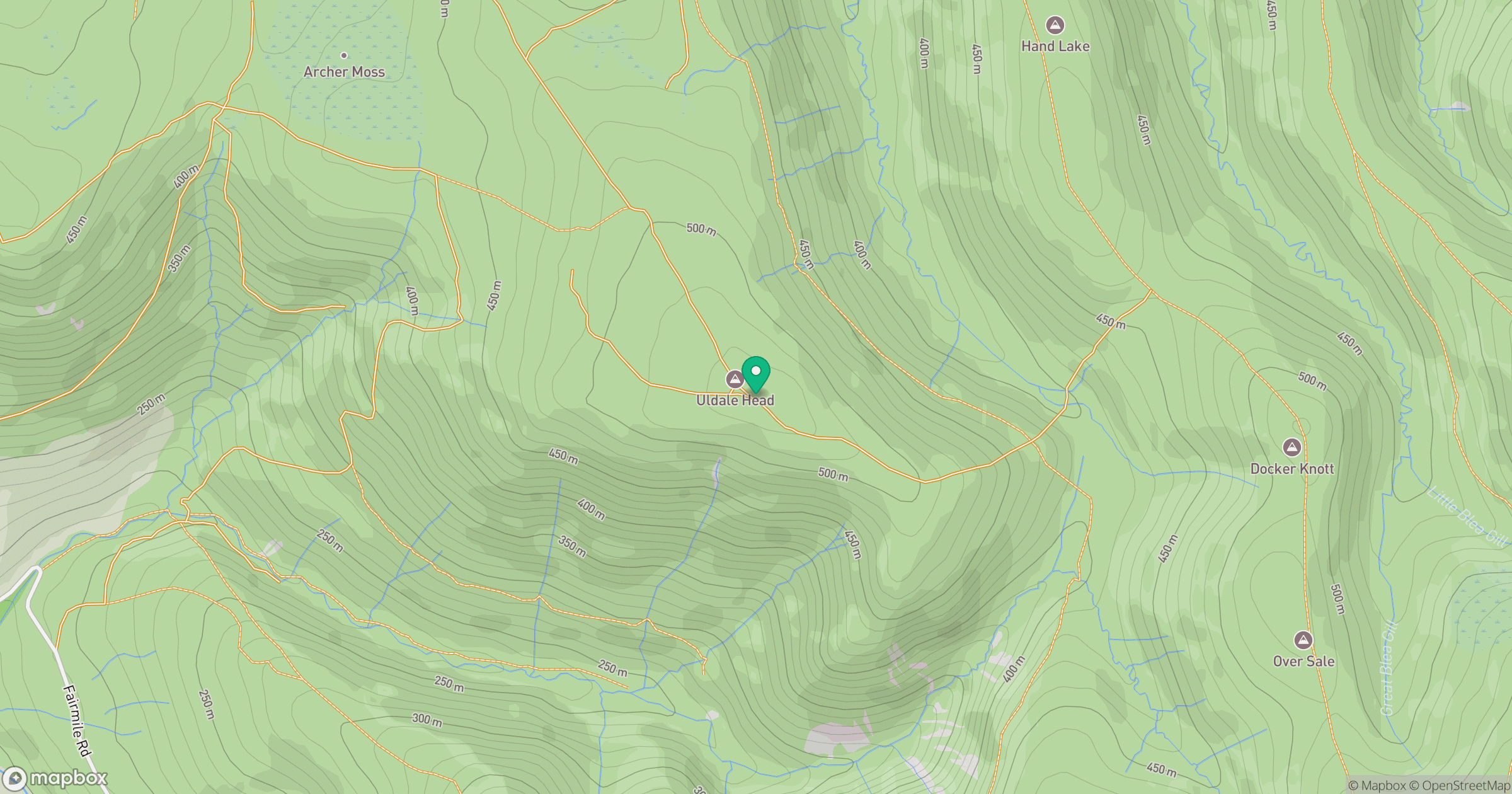 Uldale Head location map