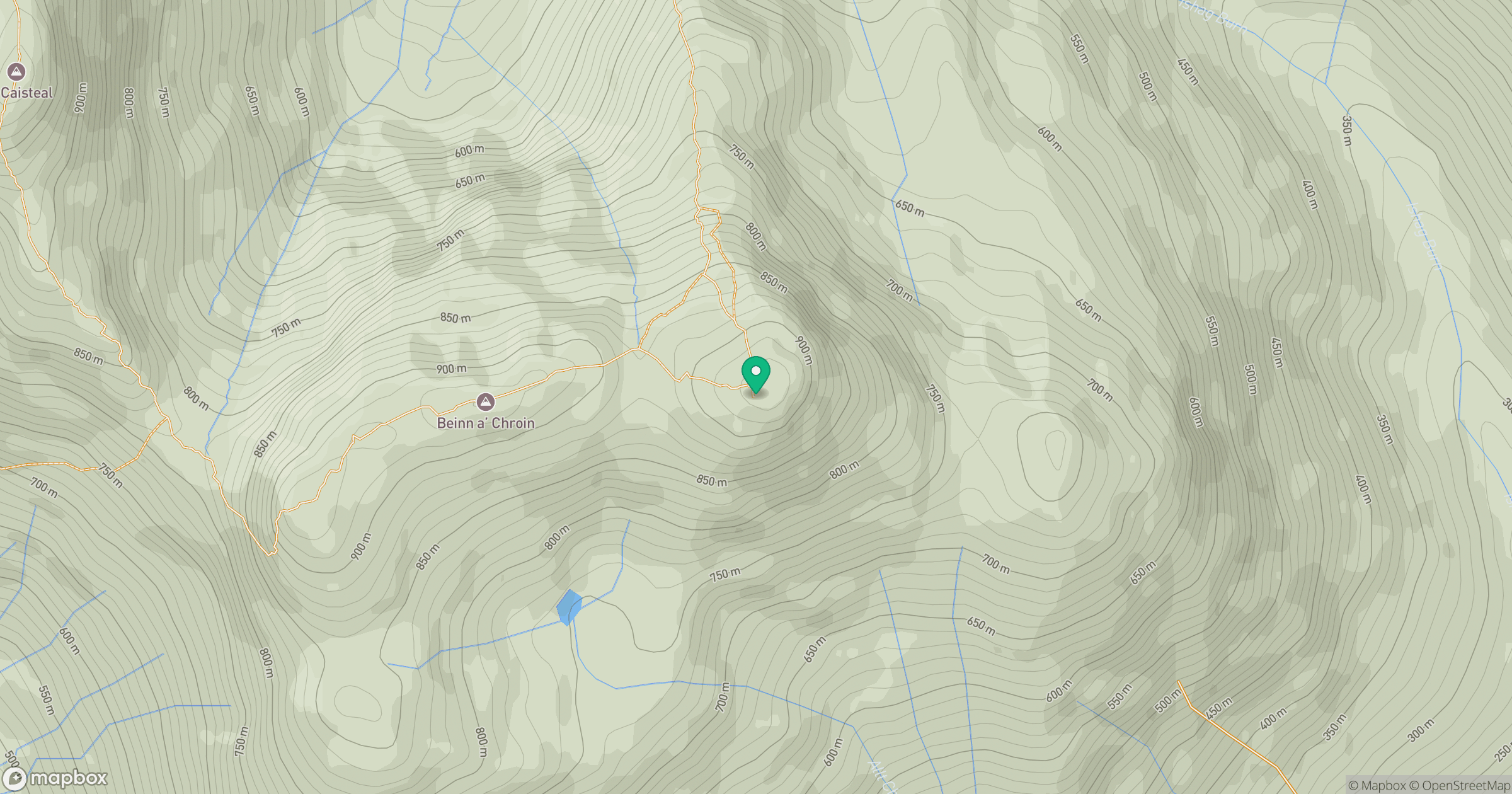 Beinn a' Chroin East Top location map