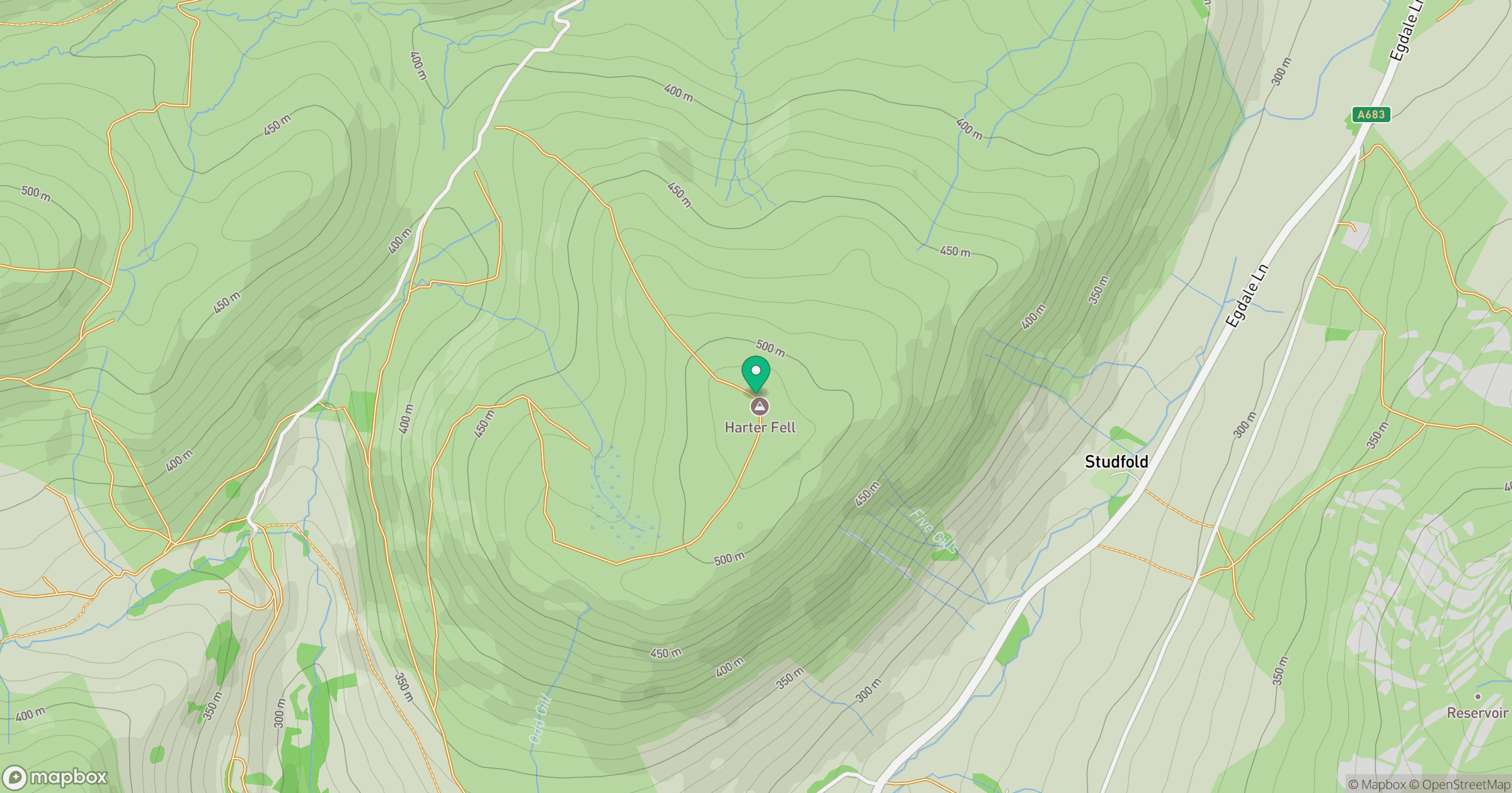 Harter Fell location map