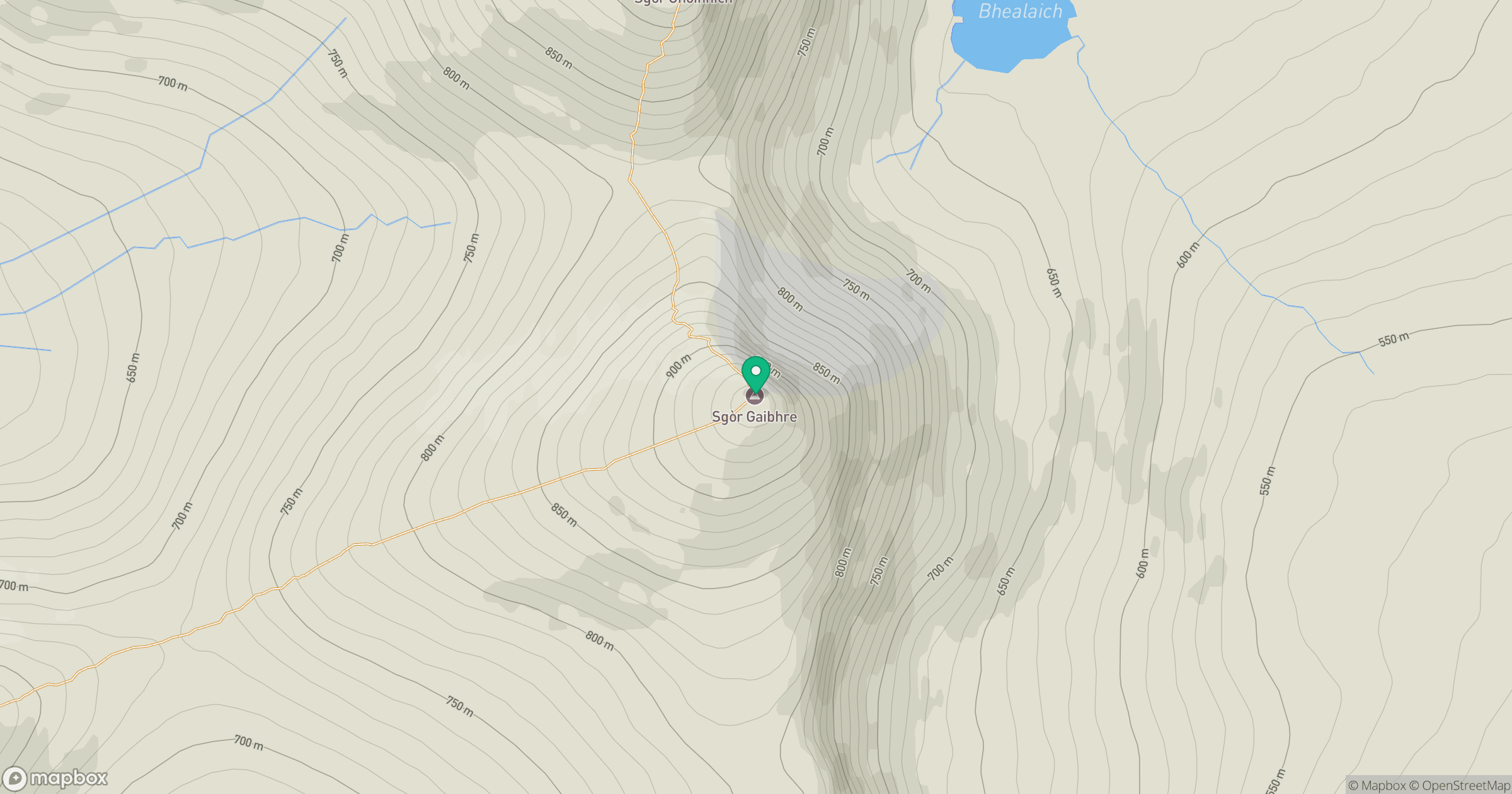 Sgor Gaibhre location map