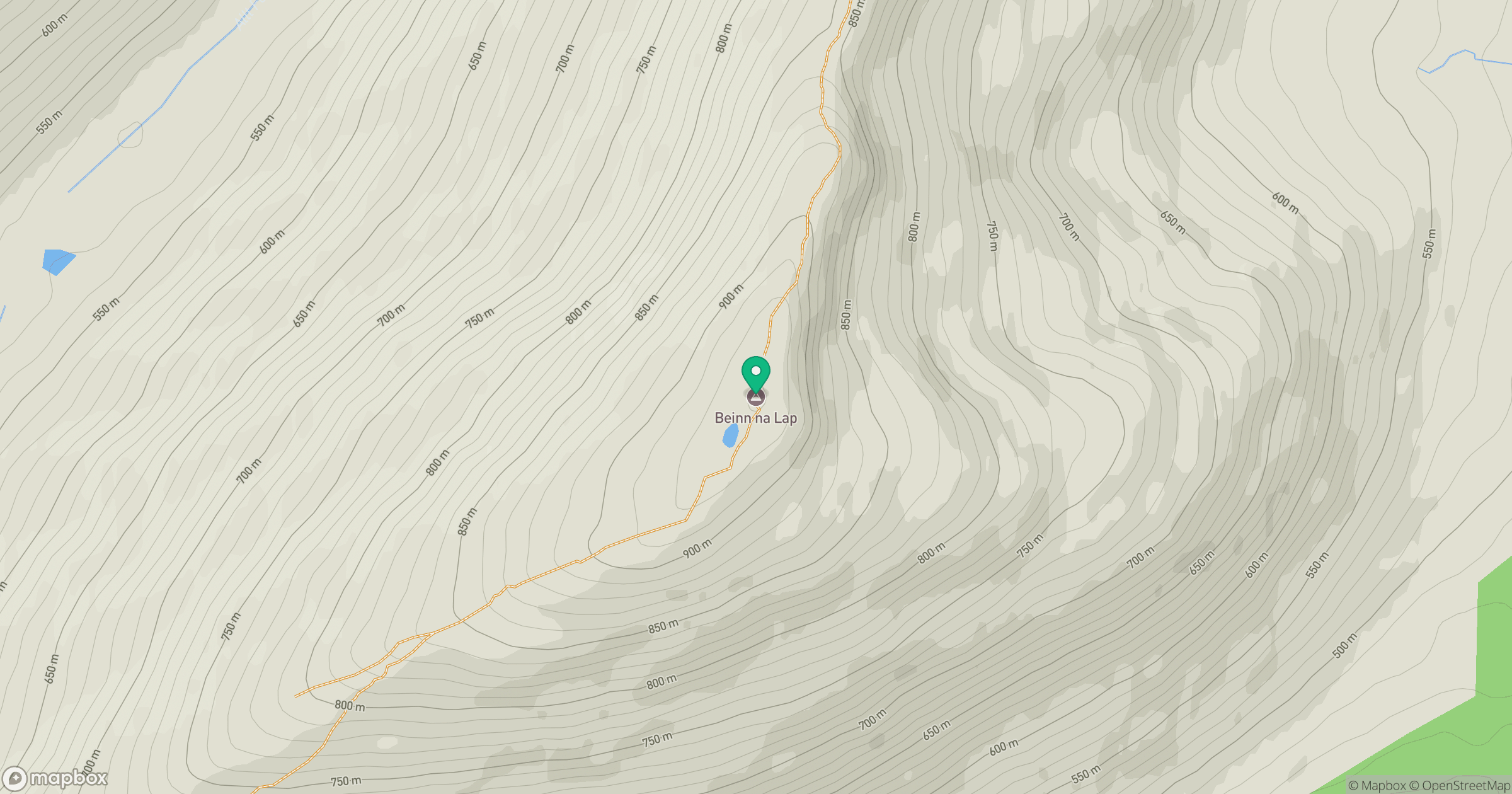 Beinn na Lap location map