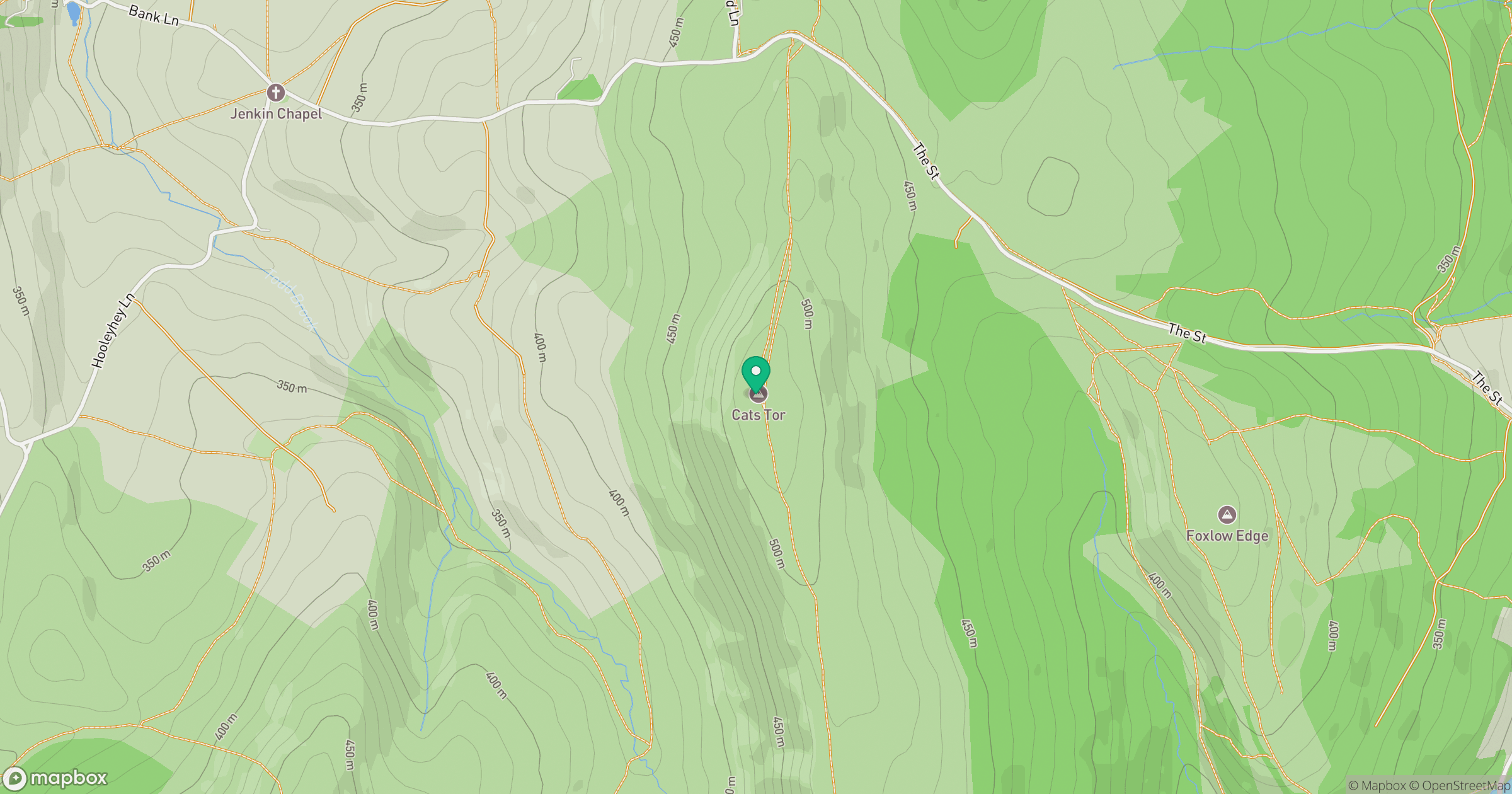 Cats Tor location map
